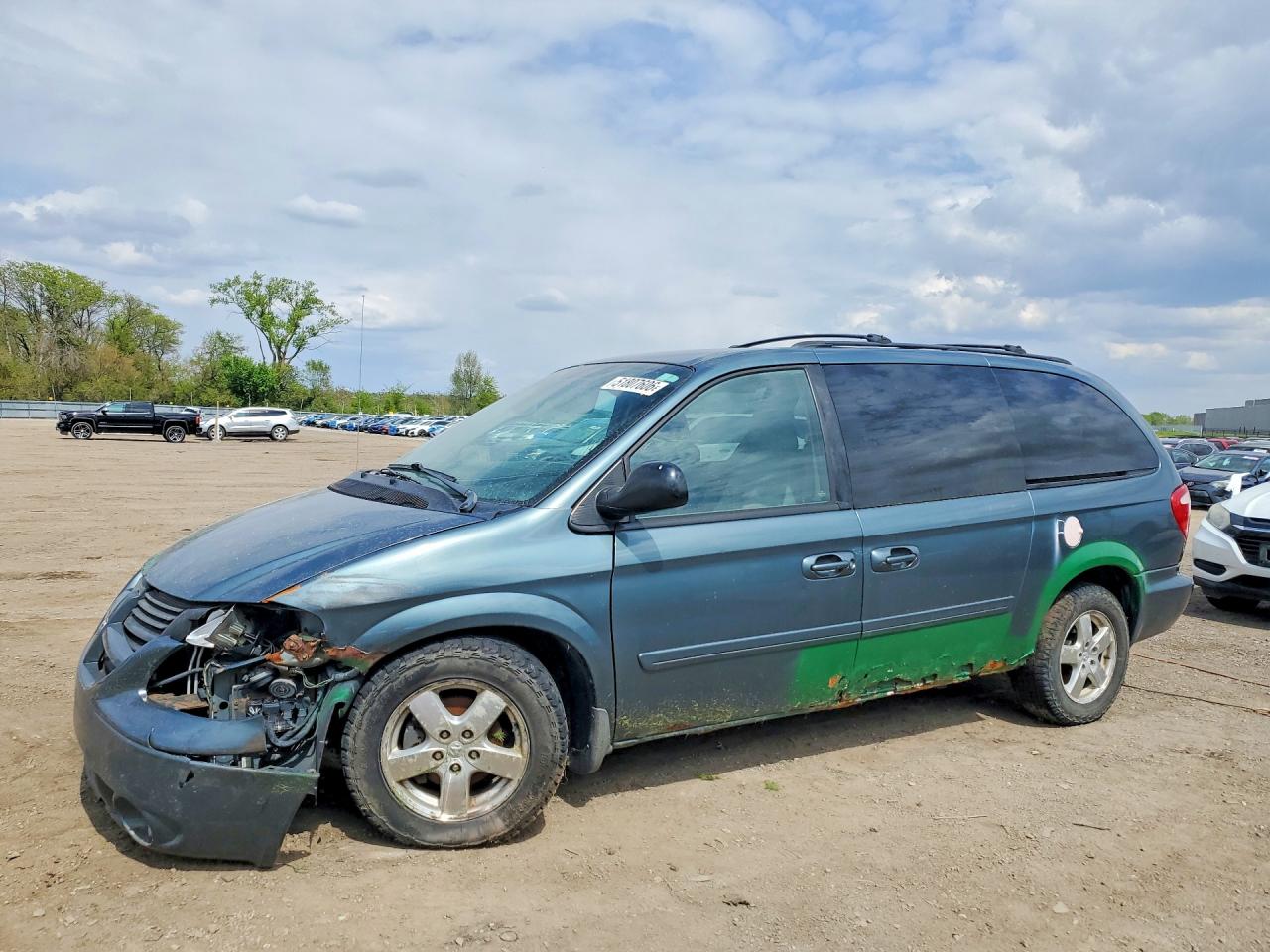 2006 Dodge Grand Caravan Sxt Green vin: 2D4GP44L26R918775