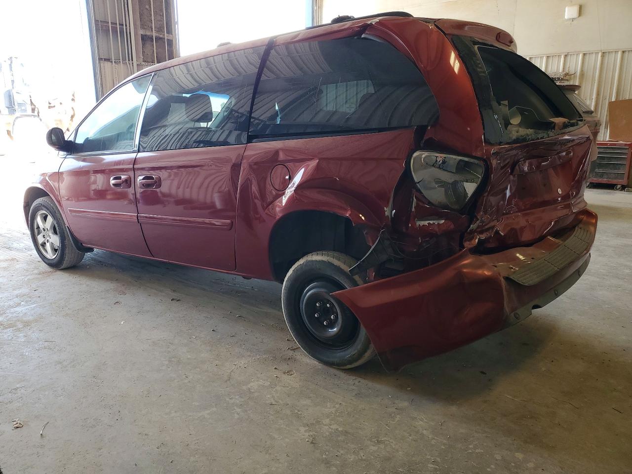 2007 Dodge Grand Caravan Sxt Red vin: 2D4GP44L27R203531