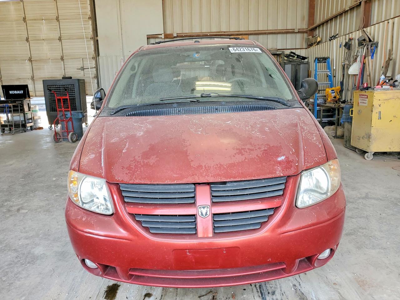 2007 Dodge Grand Caravan Sxt Red vin: 2D4GP44L27R203531