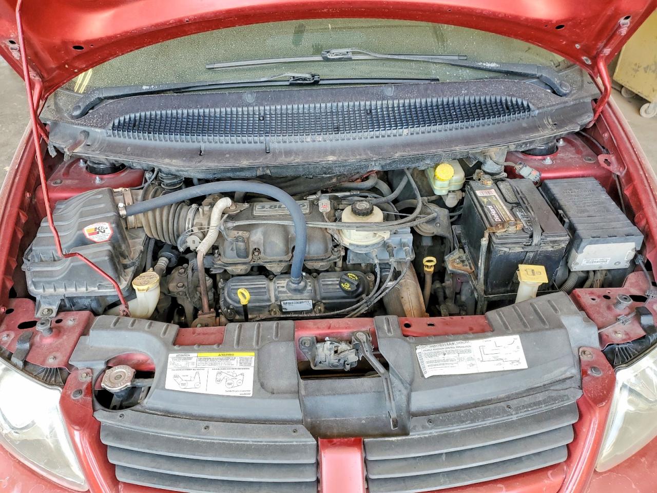 2007 Dodge Grand Caravan Sxt Red vin: 2D4GP44L27R203531