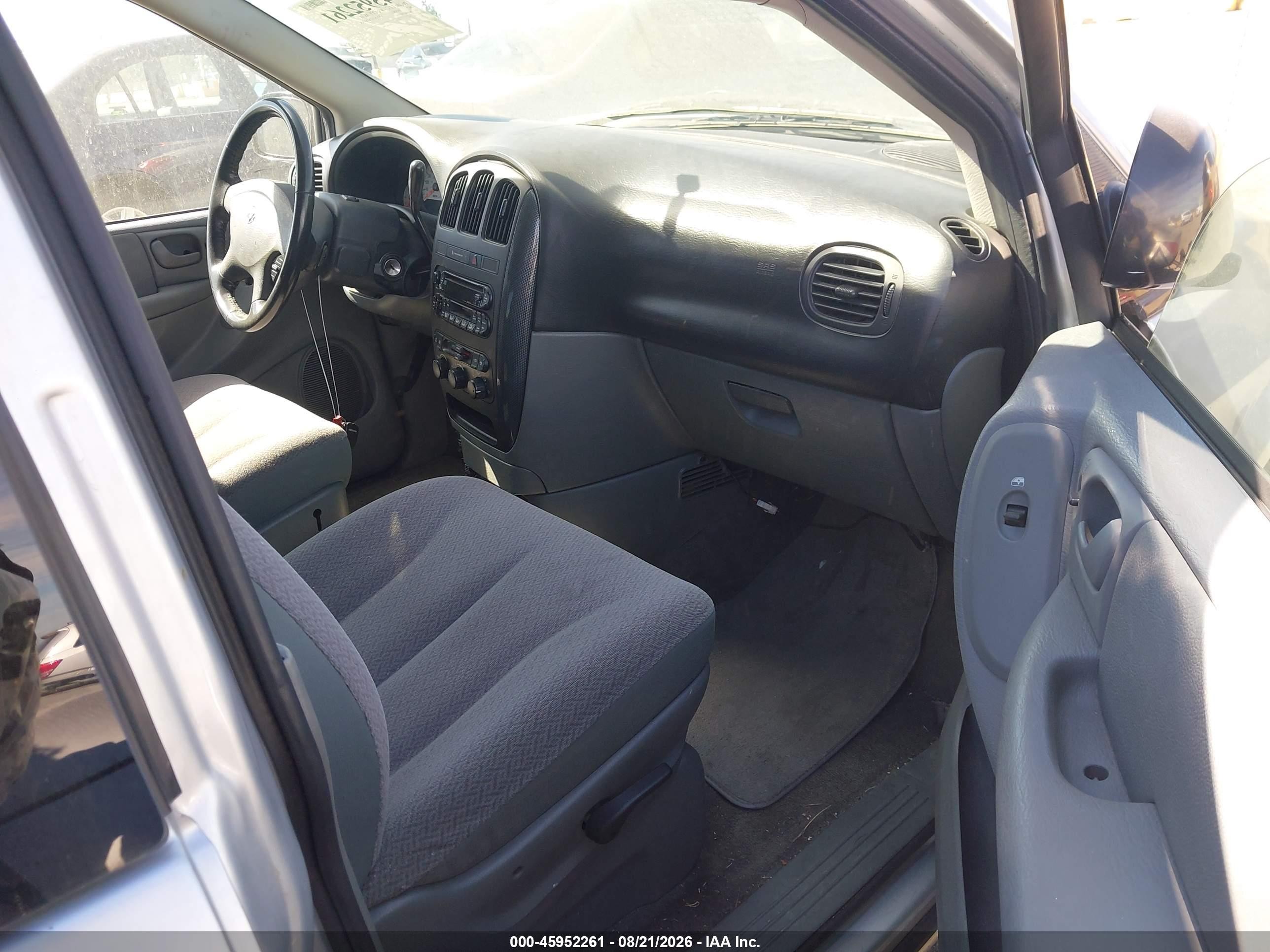 2007 Dodge Grand Caravan Sxt Silver vin: 2D4GP44L27R257587