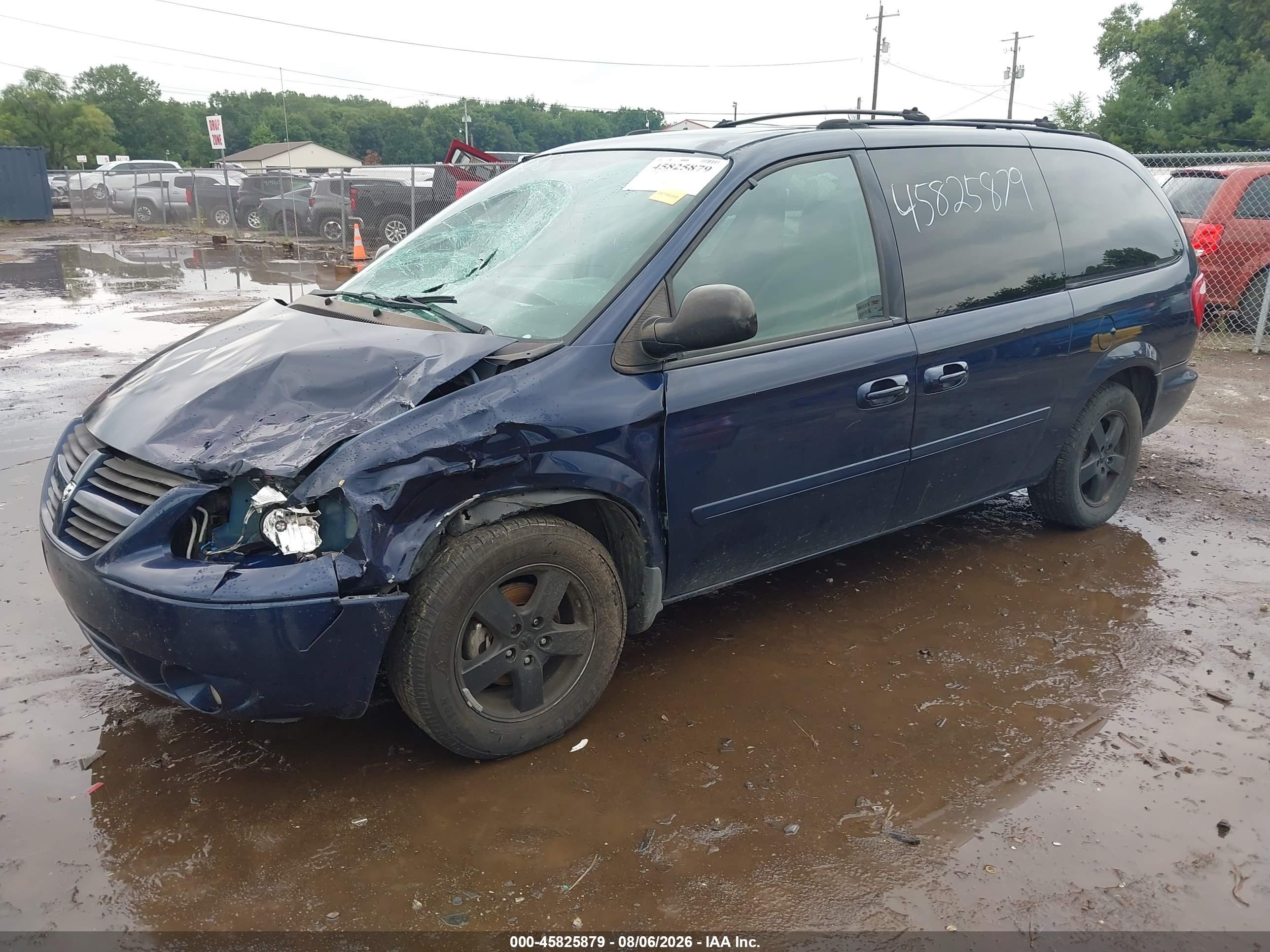 2005 Dodge Grand Caravan Sxt Dark Blue vin: 2D4GP44L35R100535