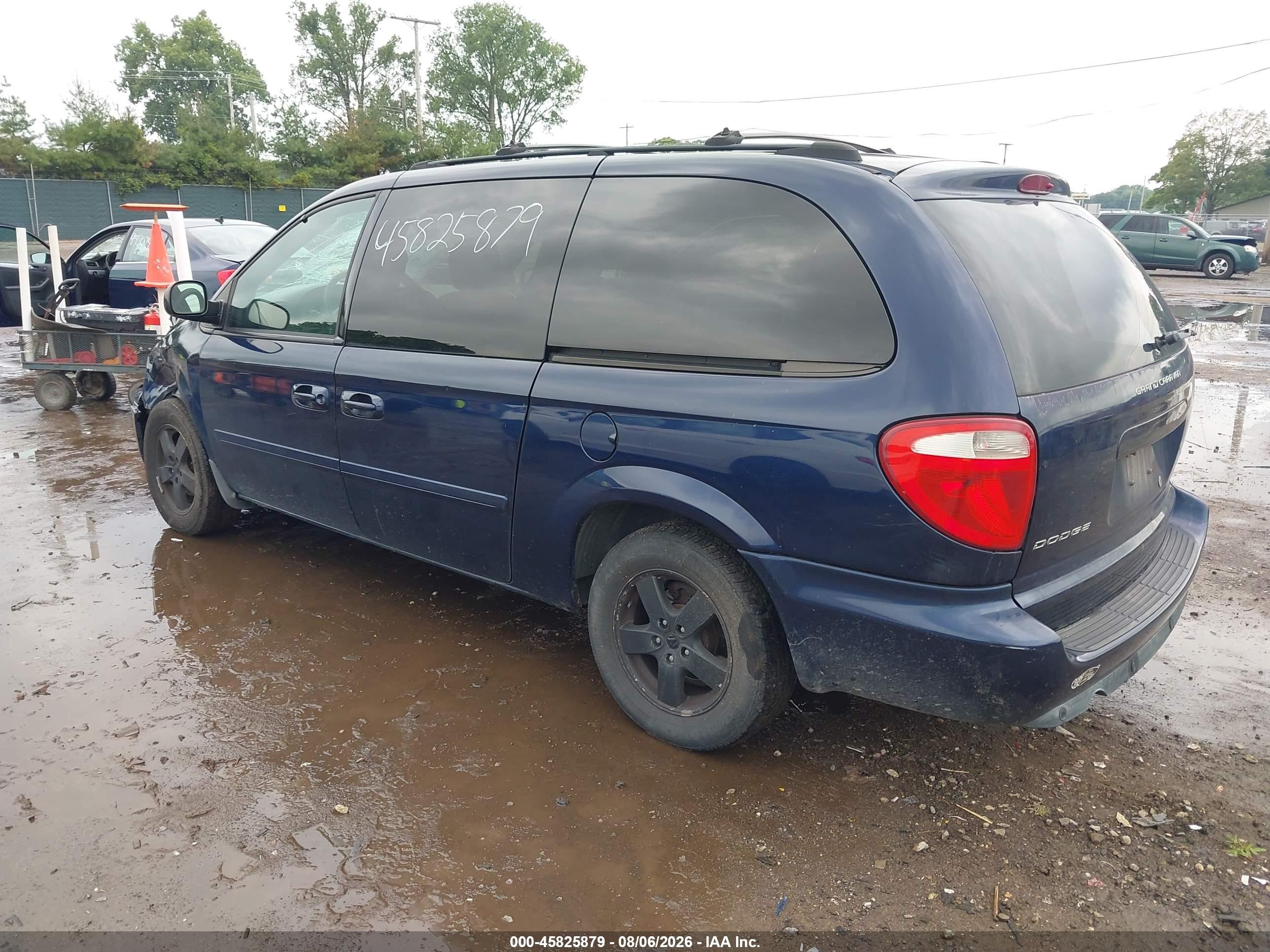 2005 Dodge Grand Caravan Sxt Dark Blue vin: 2D4GP44L35R100535