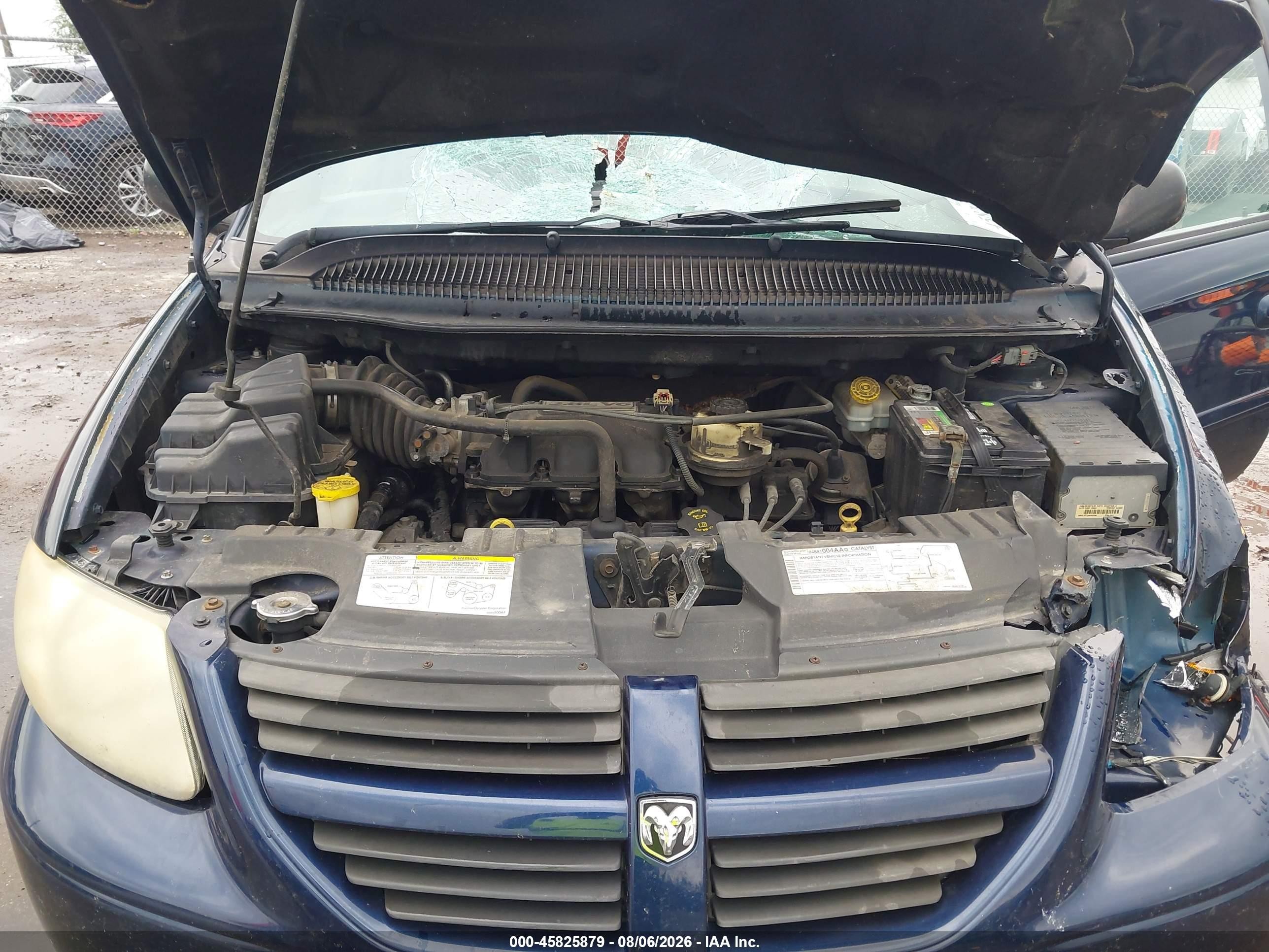 2005 Dodge Grand Caravan Sxt Dark Blue vin: 2D4GP44L35R100535