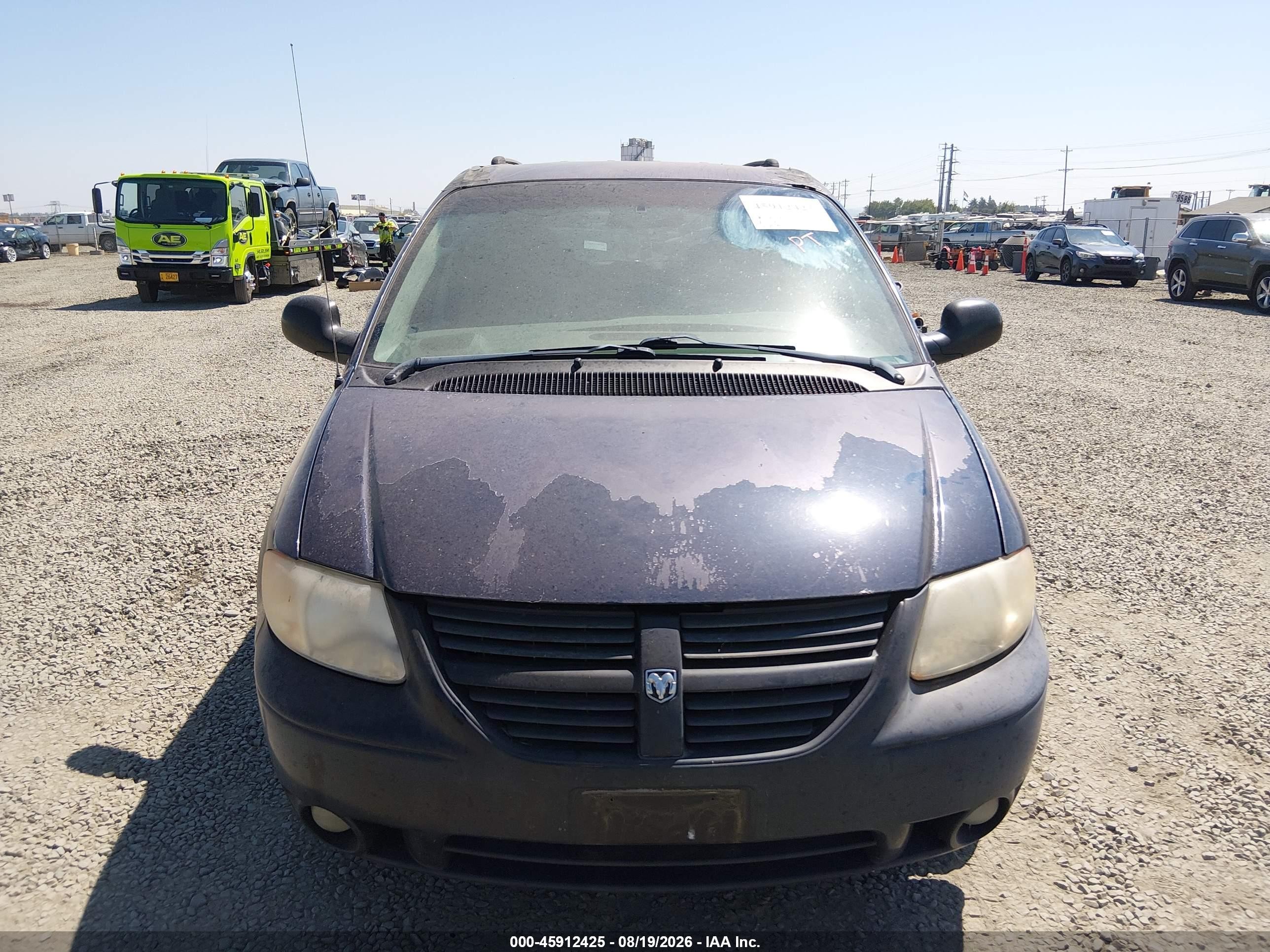 2005 Dodge Grand Caravan Sxt Blue vin: 2D4GP44L35R209917