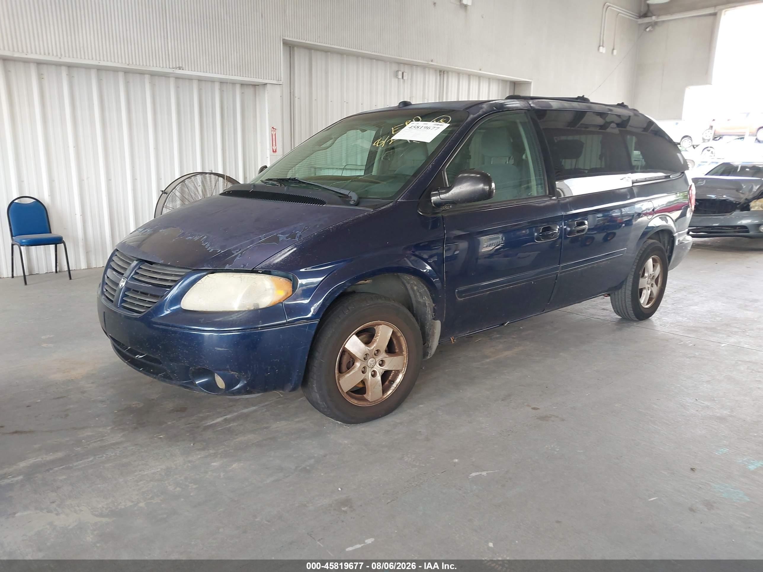 2005 Dodge Grand Caravan Sxt Синий vin: 2D4GP44L35R516679