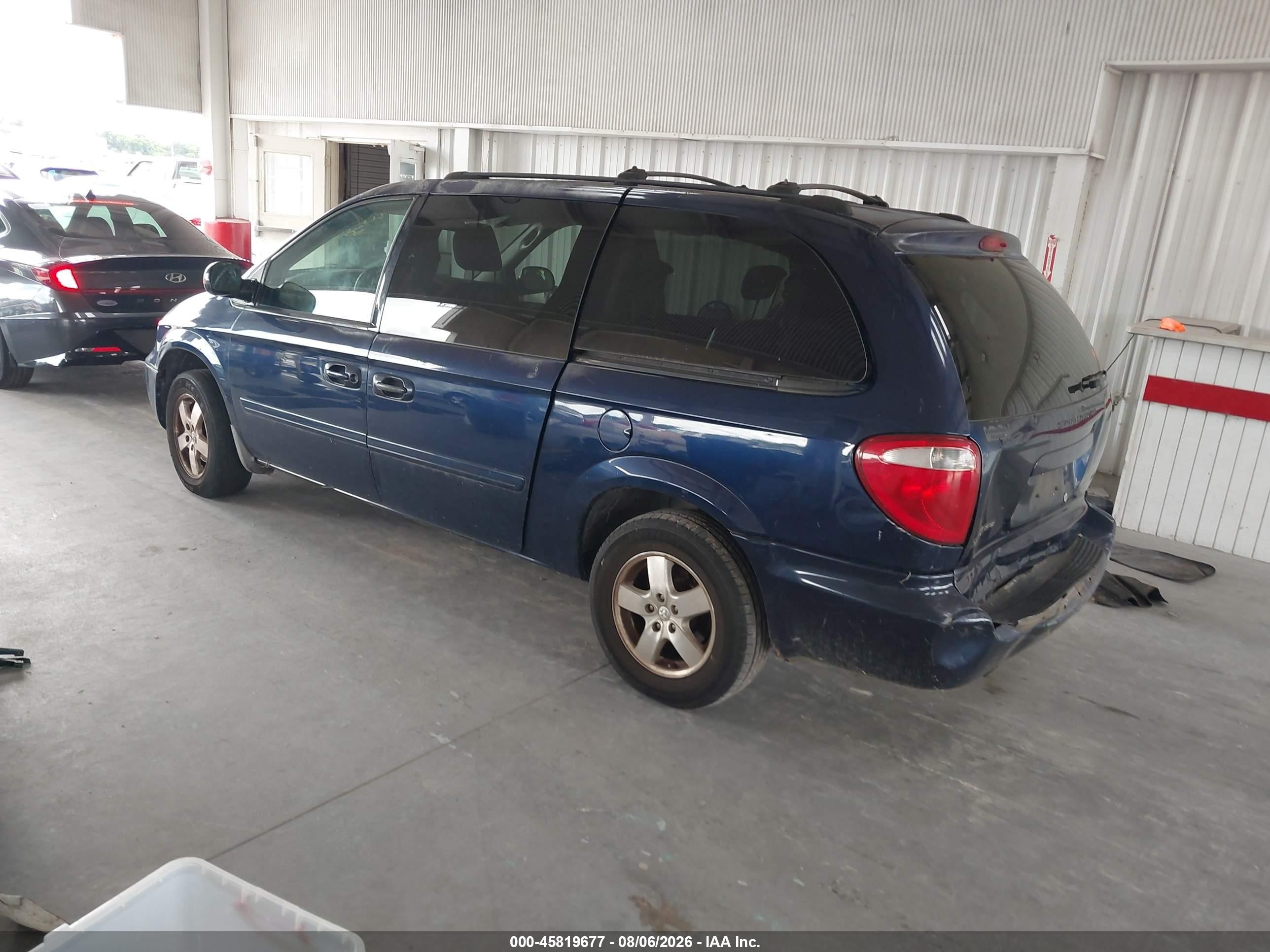 2005 Dodge Grand Caravan Sxt Синий vin: 2D4GP44L35R516679