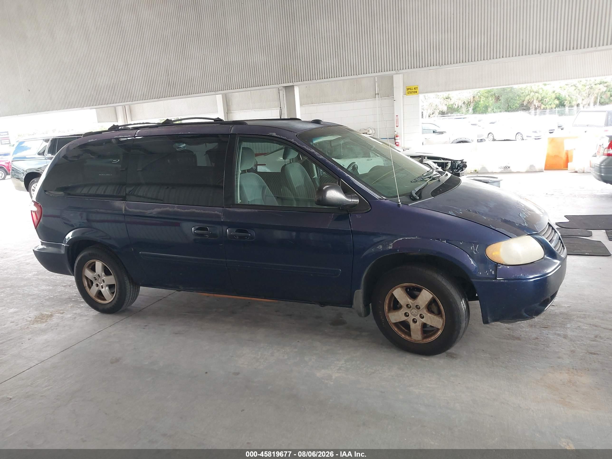 2005 Dodge Grand Caravan Sxt Синий vin: 2D4GP44L35R516679