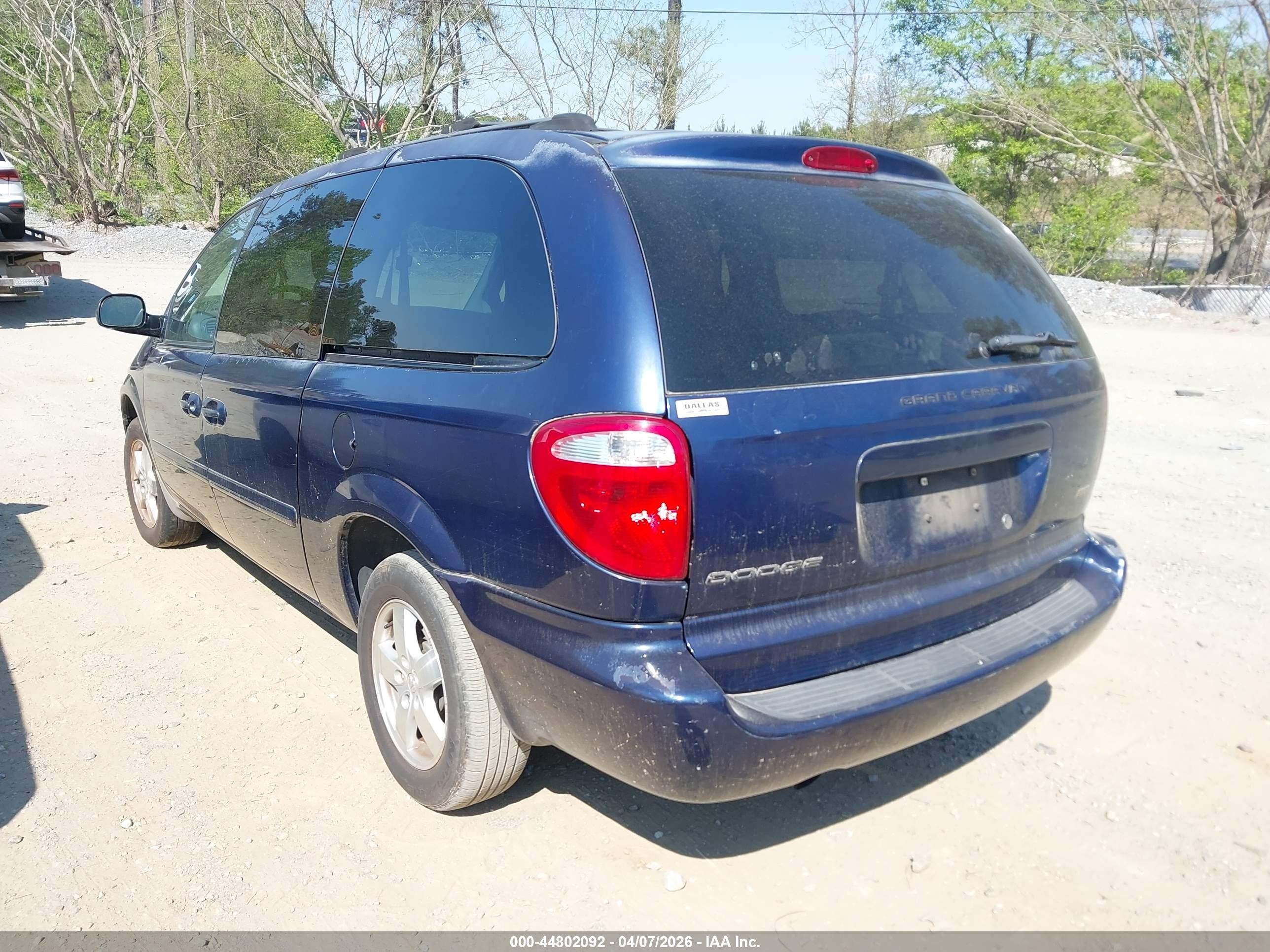2006 Dodge Grand Caravan Sxt Dark Blue vin: 2D4GP44L36R602415