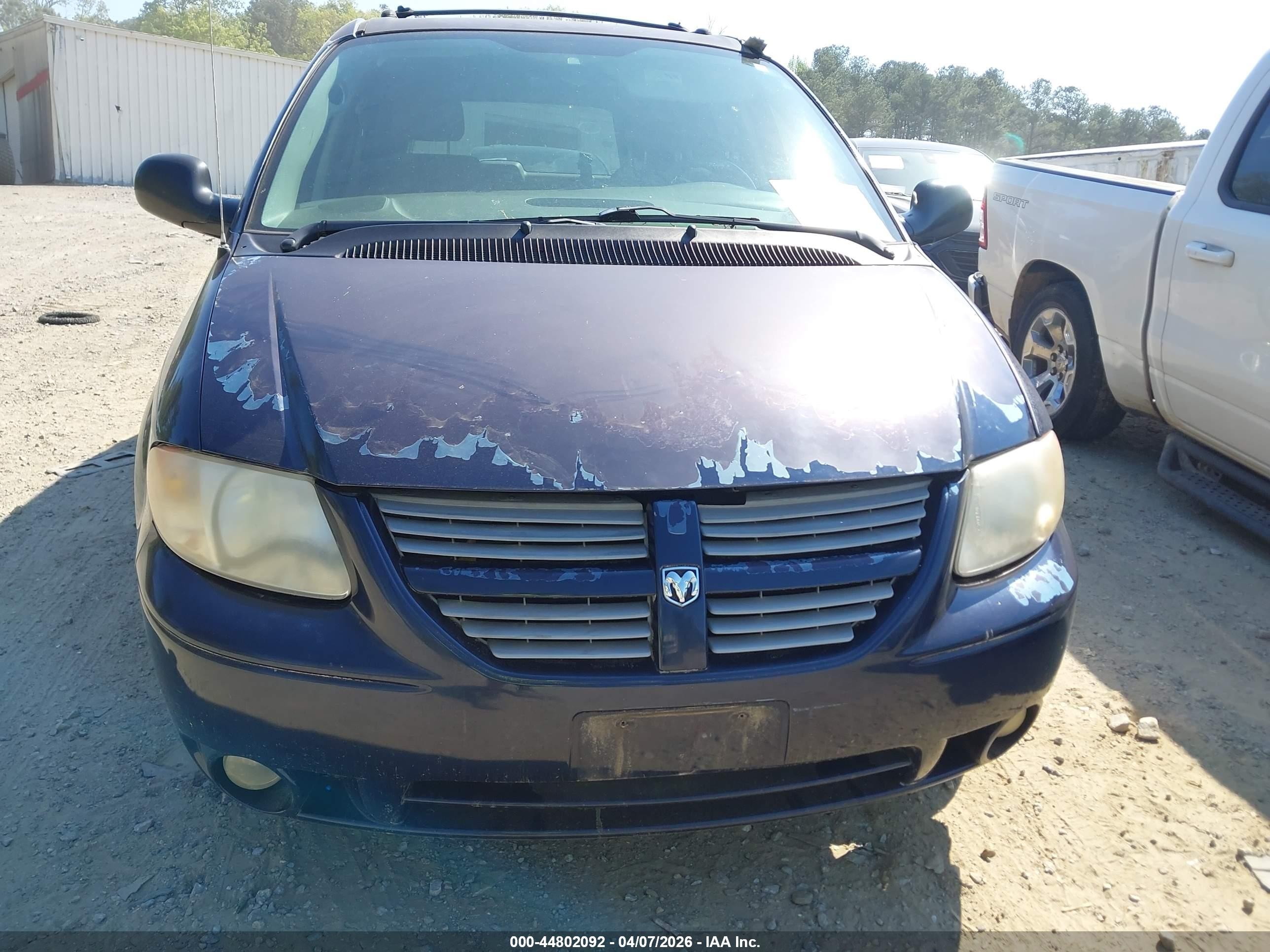 2006 Dodge Grand Caravan Sxt Dark Blue vin: 2D4GP44L36R602415