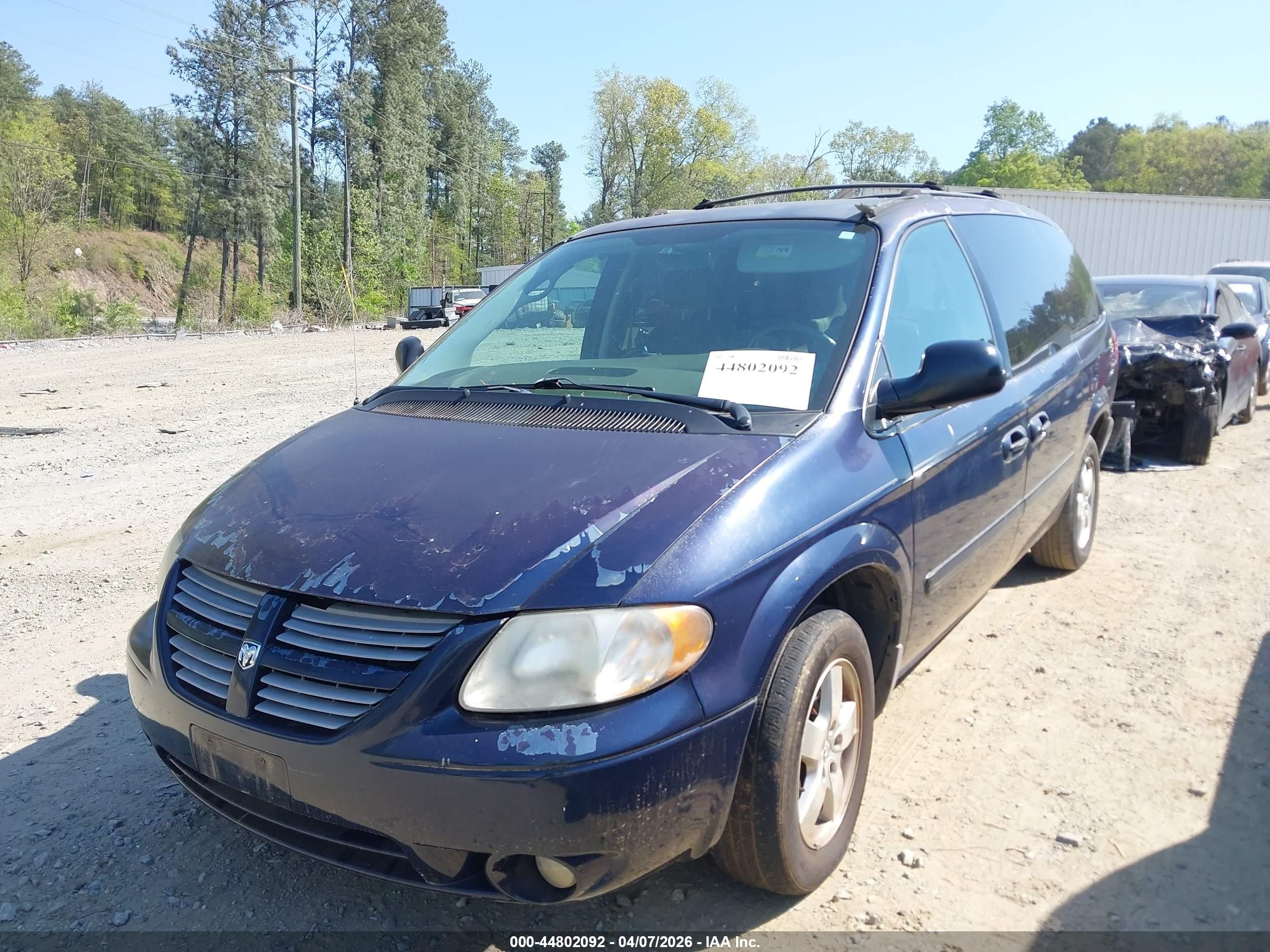 2006 Dodge Grand Caravan Sxt Dark Blue vin: 2D4GP44L36R602415