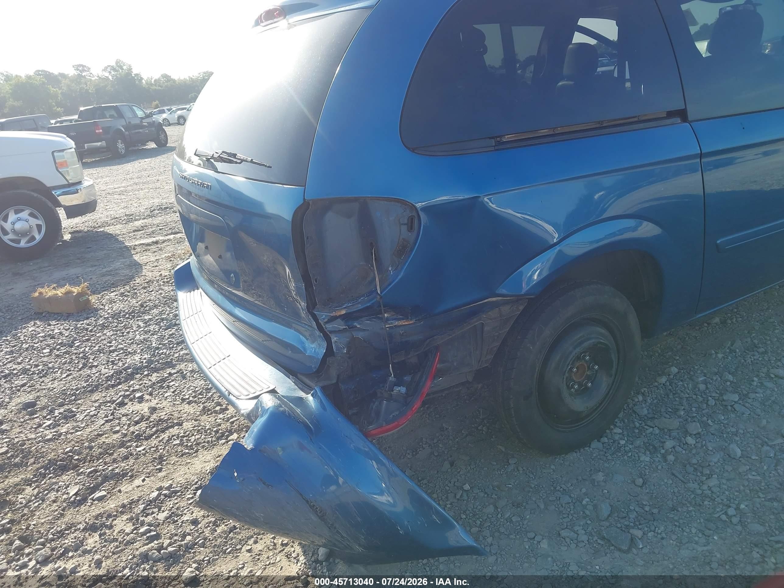 2006 Dodge Grand Caravan Sxt Blue vin: 2D4GP44L36R687384