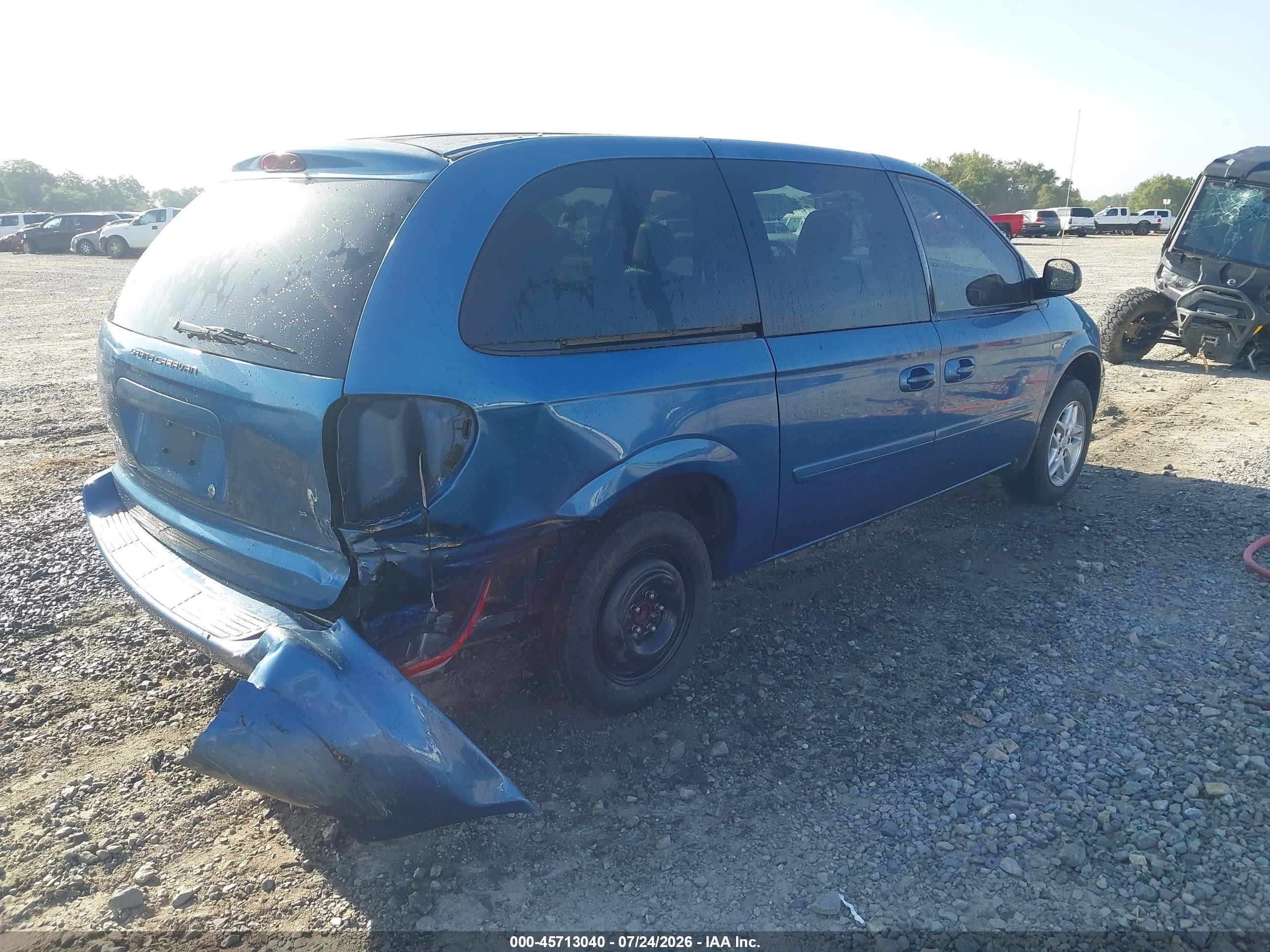 2006 Dodge Grand Caravan Sxt Blue vin: 2D4GP44L36R687384
