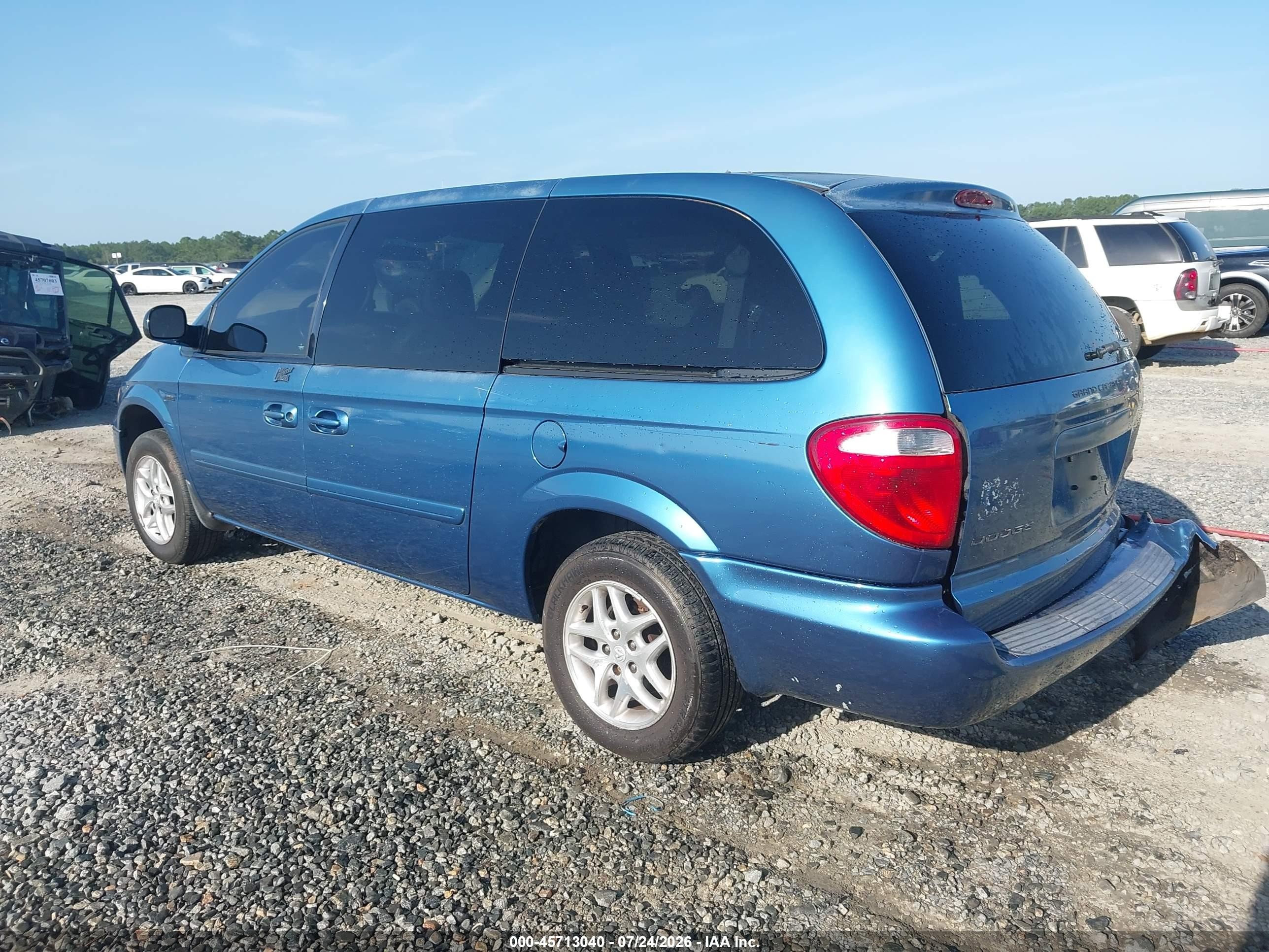 2006 Dodge Grand Caravan Sxt Blue vin: 2D4GP44L36R687384