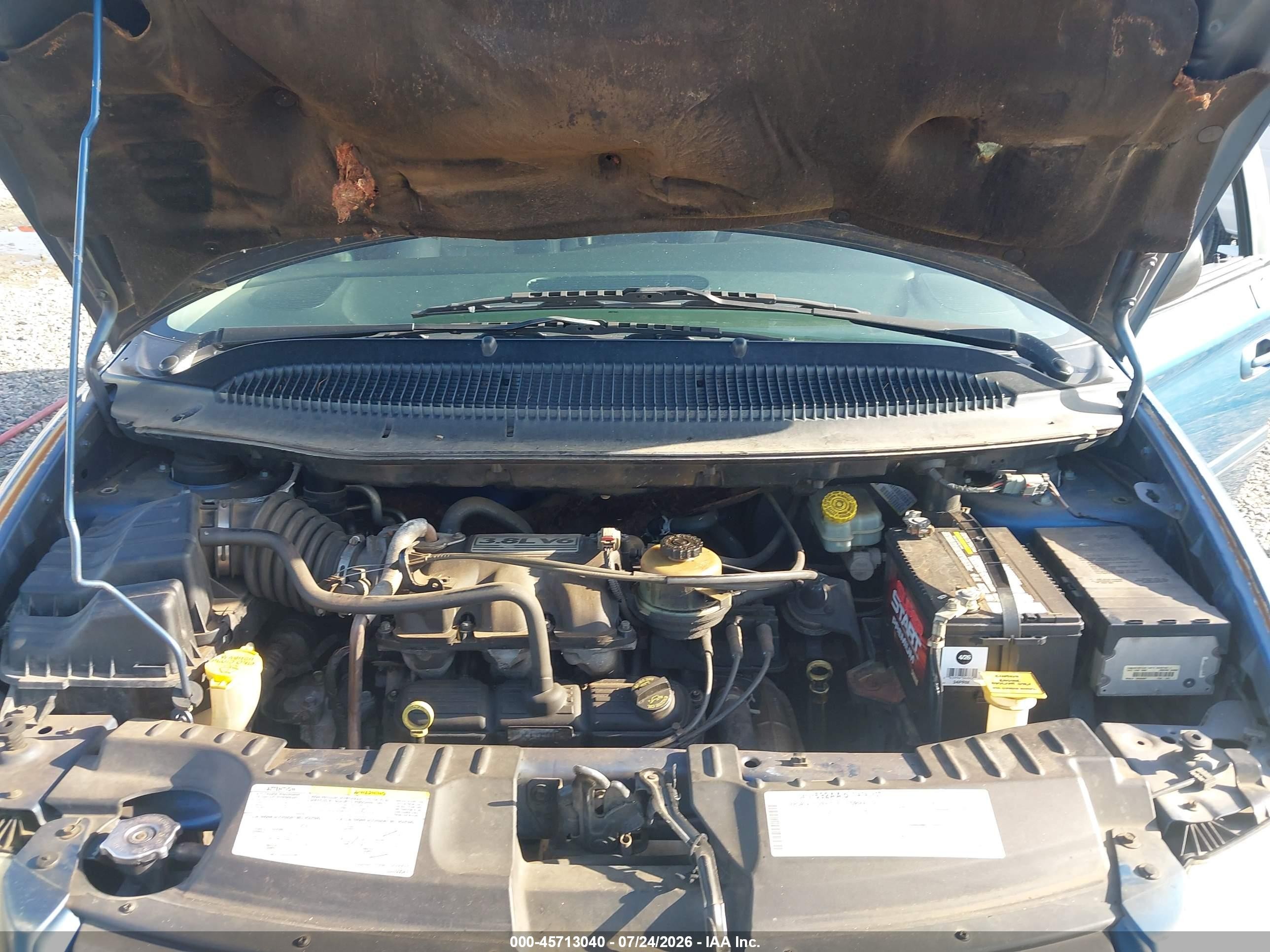 2006 Dodge Grand Caravan Sxt Blue vin: 2D4GP44L36R687384