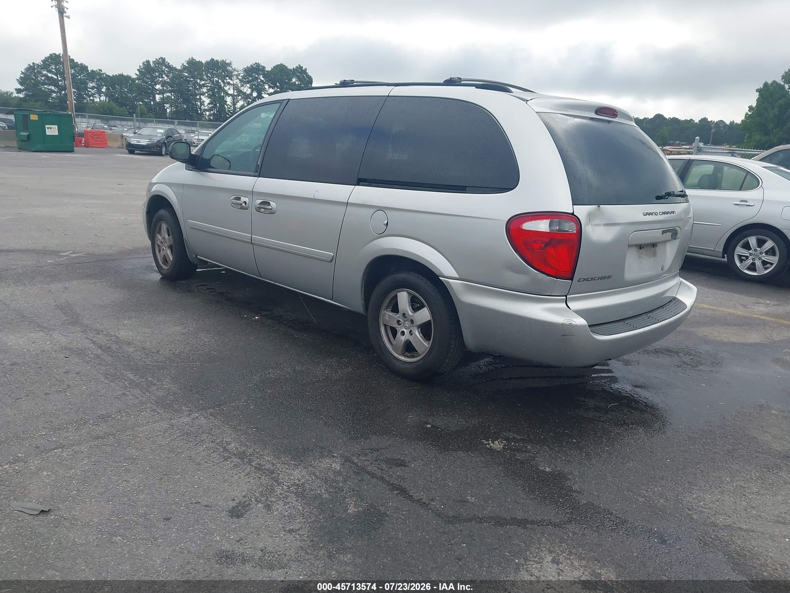 2006 Dodge Grand Caravan Sxt Silver vin: 2D4GP44L36R855573