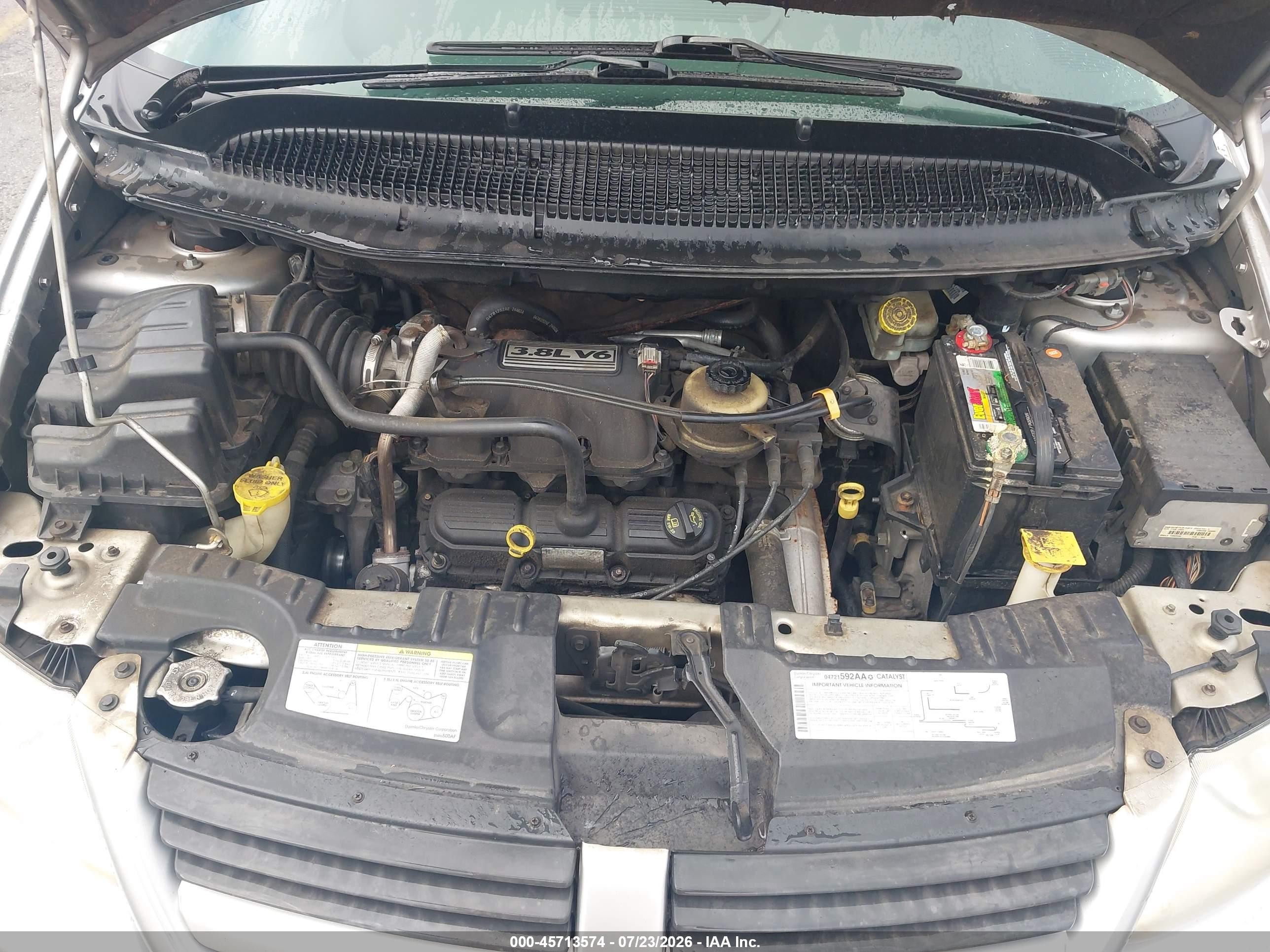 2006 Dodge Grand Caravan Sxt Silver vin: 2D4GP44L36R855573