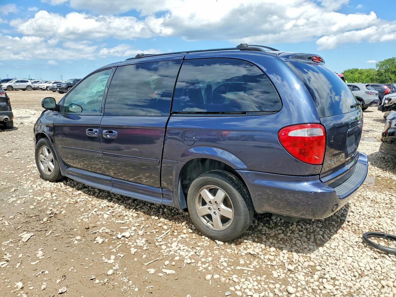 2007 Dodge Grand Caravan Sxt Синий vin: 2D4GP44L37R260806