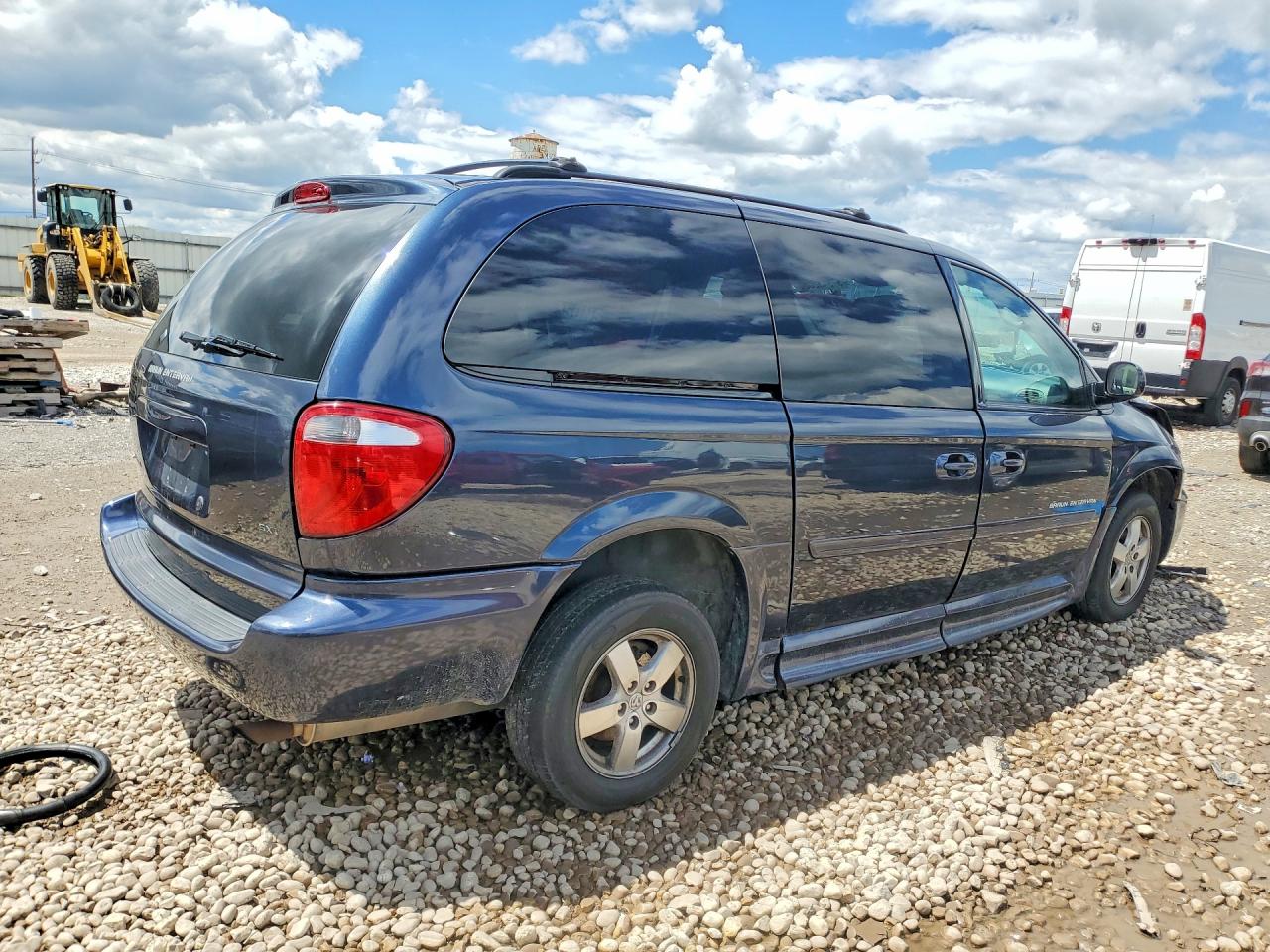 2007 Dodge Grand Caravan Sxt Синий vin: 2D4GP44L37R260806