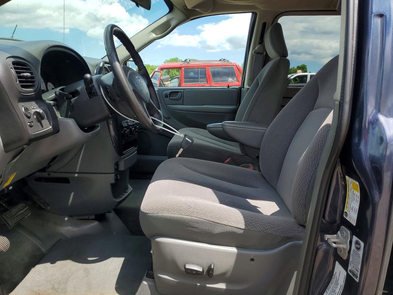 2007 Dodge Grand Caravan Sxt Синий vin: 2D4GP44L37R260806