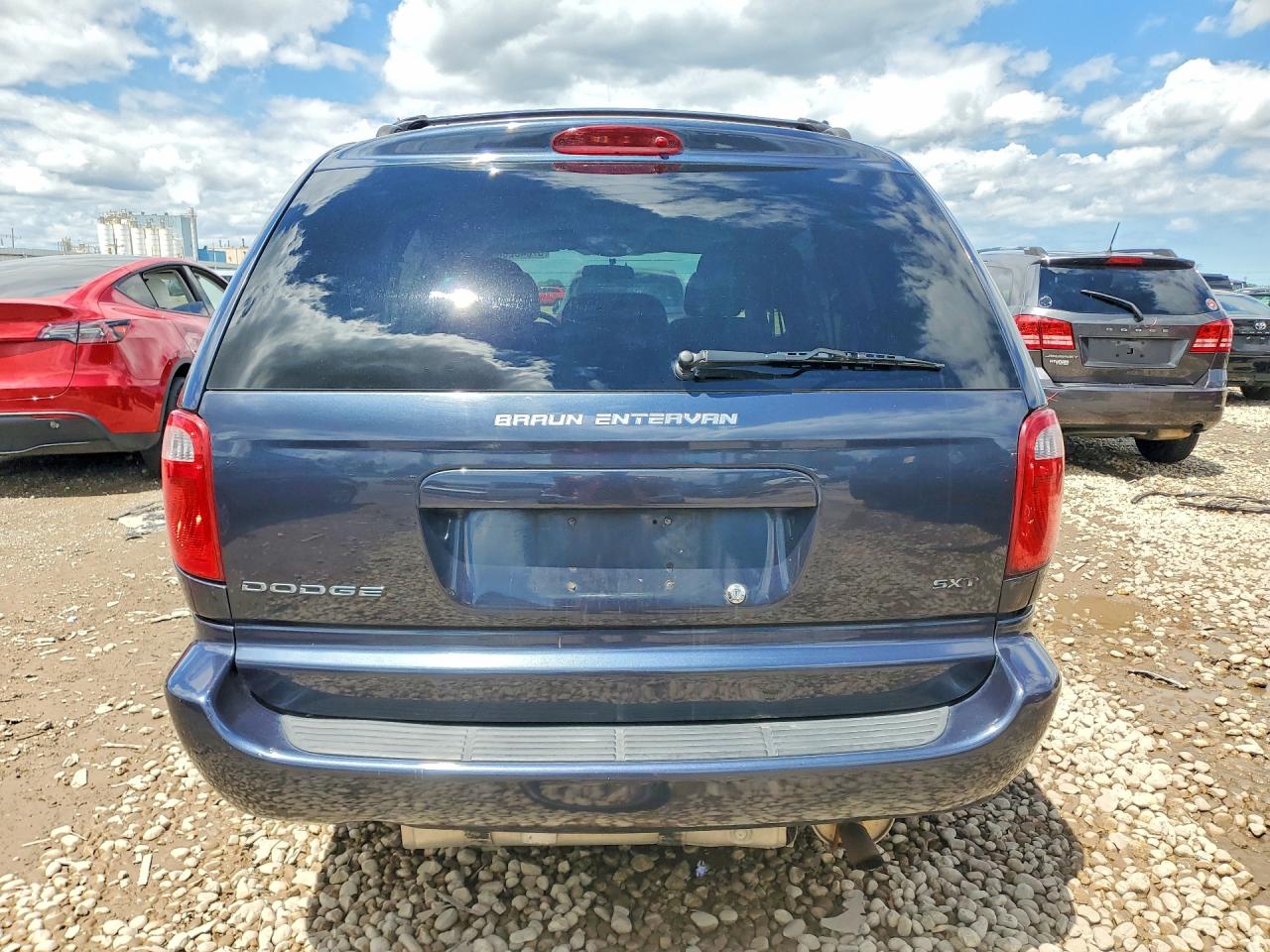 2007 Dodge Grand Caravan Sxt Синий vin: 2D4GP44L37R260806