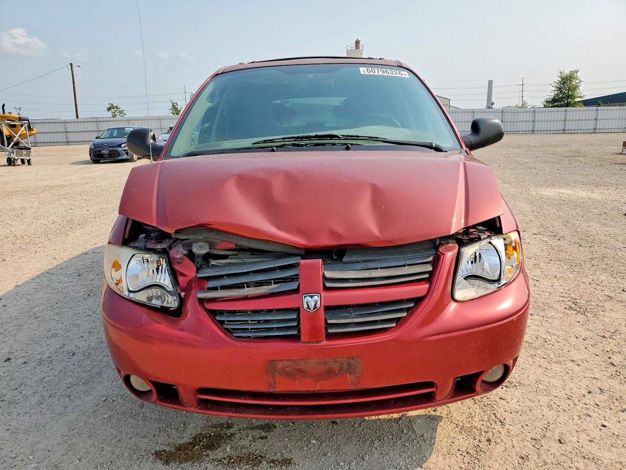 2007 Dodge Grand Caravan Sxt Red vin: 2D4GP44L37R324407