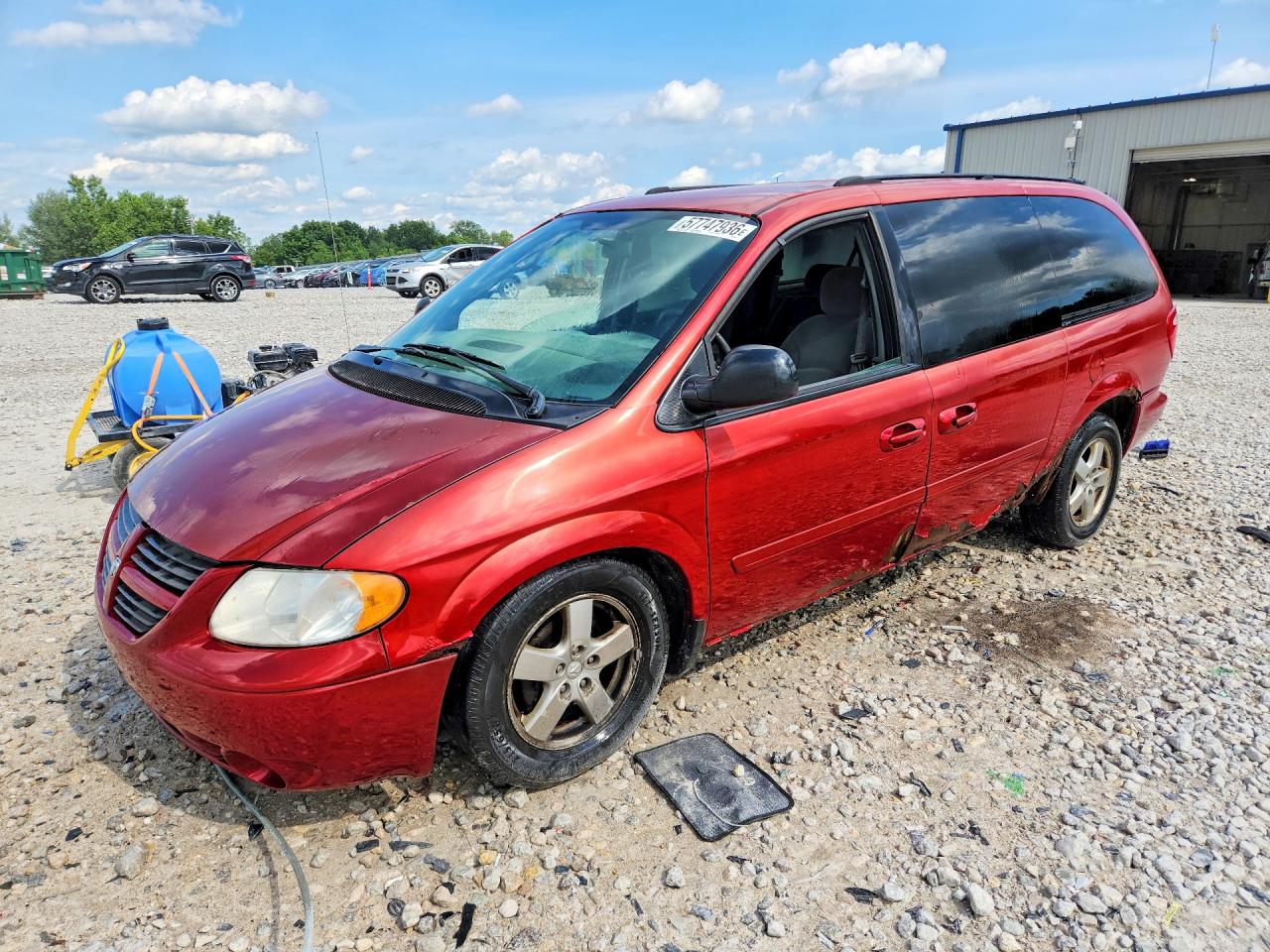 2005 Dodge Grand Caravan Sxt Red vin: 2D4GP44L45R129445
