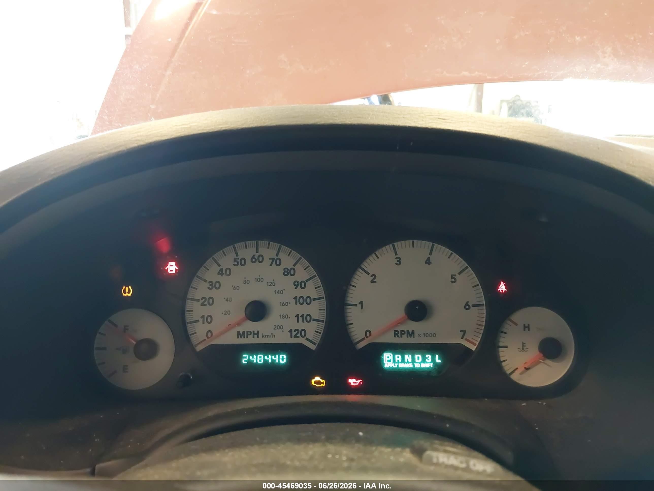 2005 Dodge Caravan Sxt Красный vin: 2D4GP44L45R167595