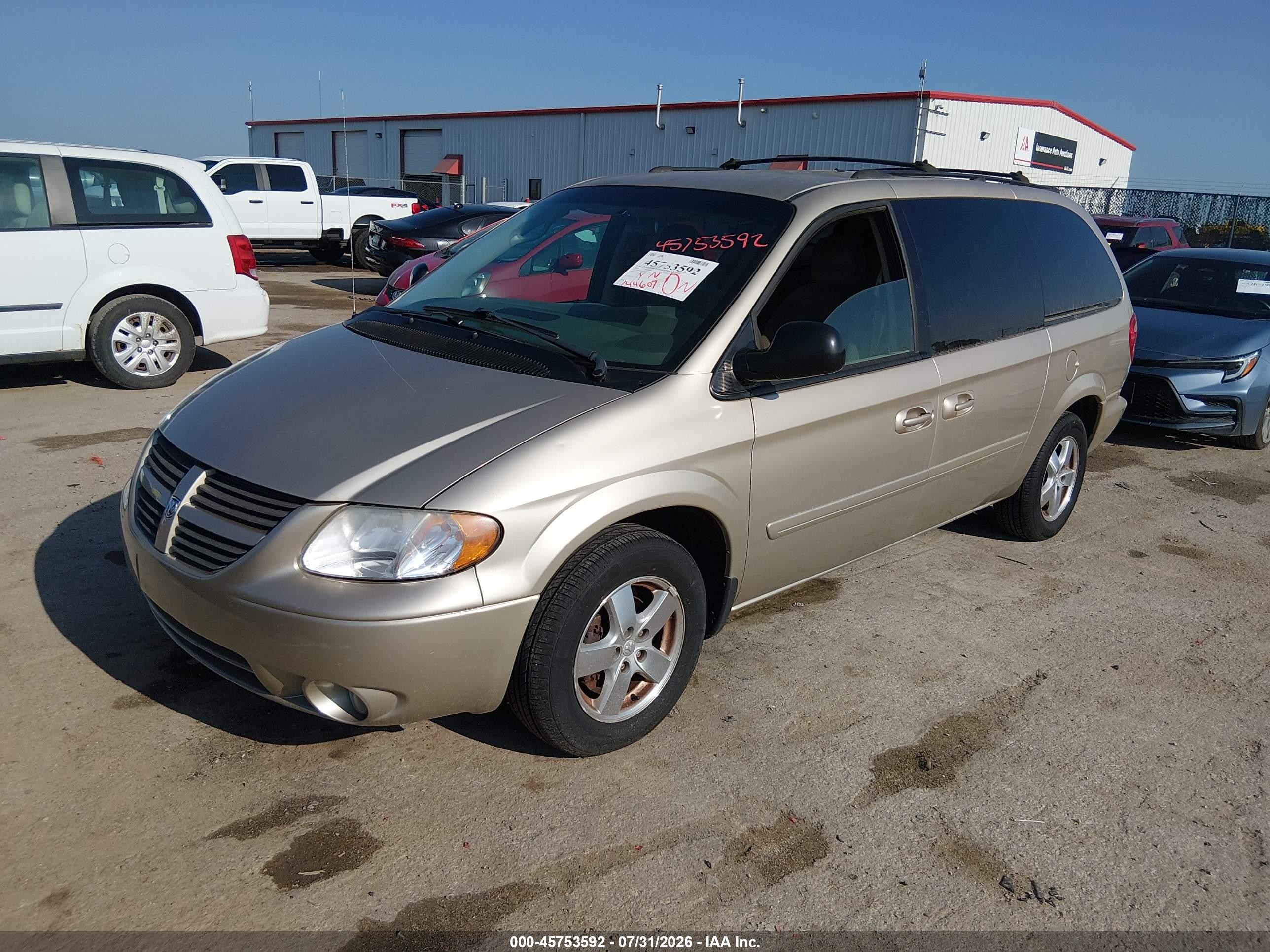 2005 Dodge Grand Caravan Sxt Gold vin: 2D4GP44L45R229044