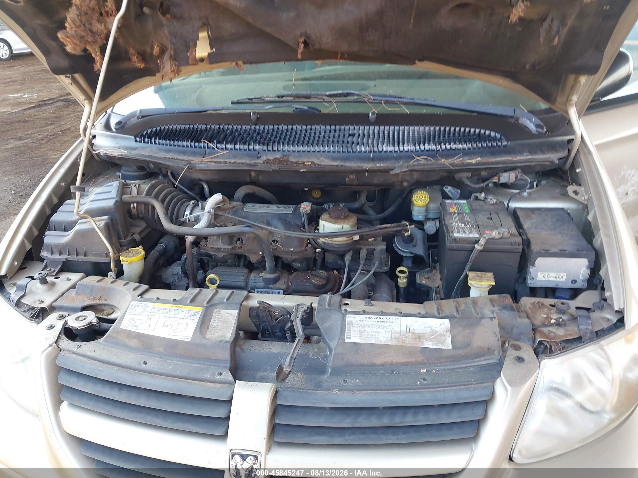 2006 Dodge Grand Caravan Sxt Beige vin: 2D4GP44L46R754901