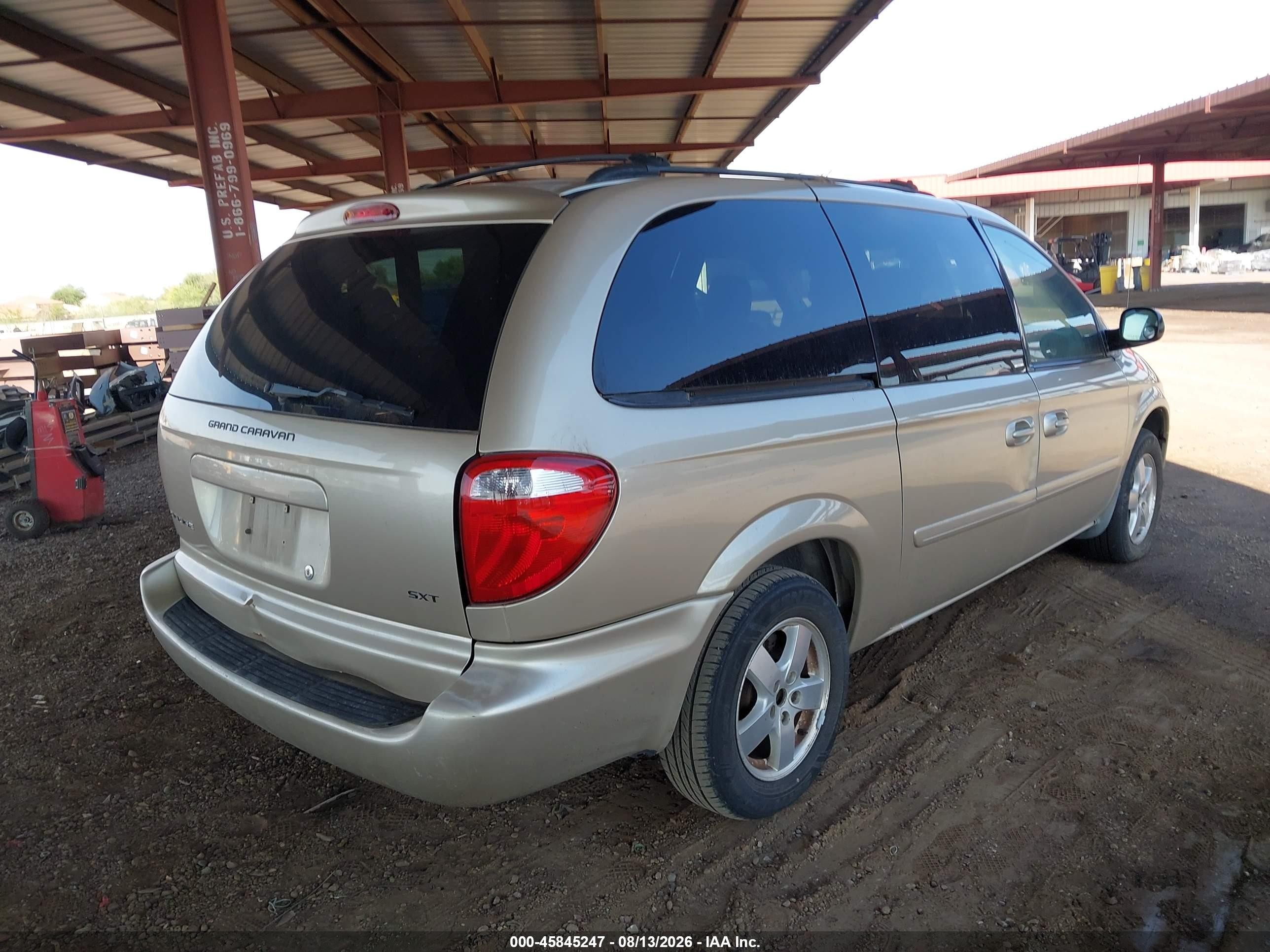 2006 Dodge Grand Caravan Sxt Beige vin: 2D4GP44L46R754901