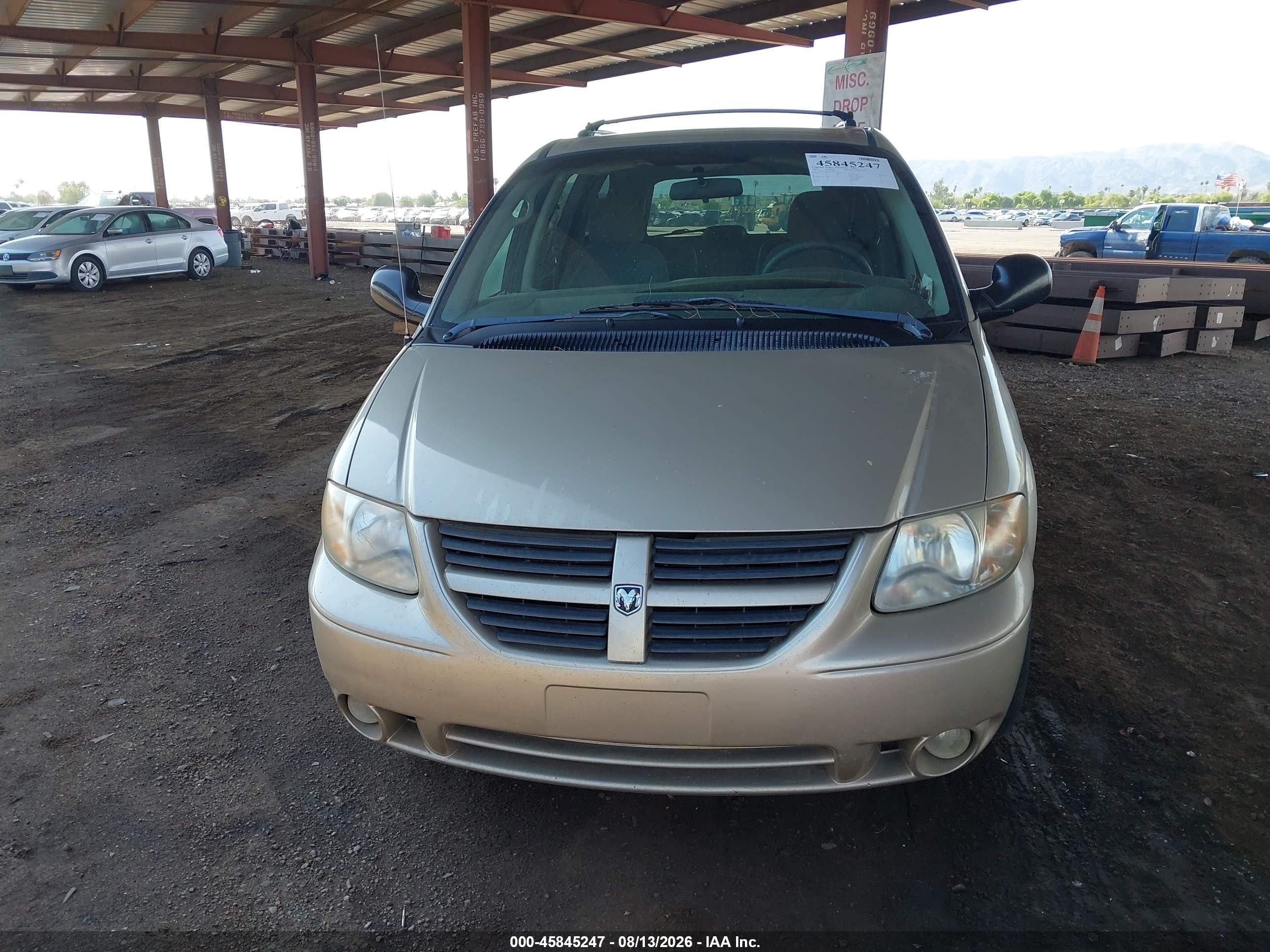 2006 Dodge Grand Caravan Sxt Beige vin: 2D4GP44L46R754901