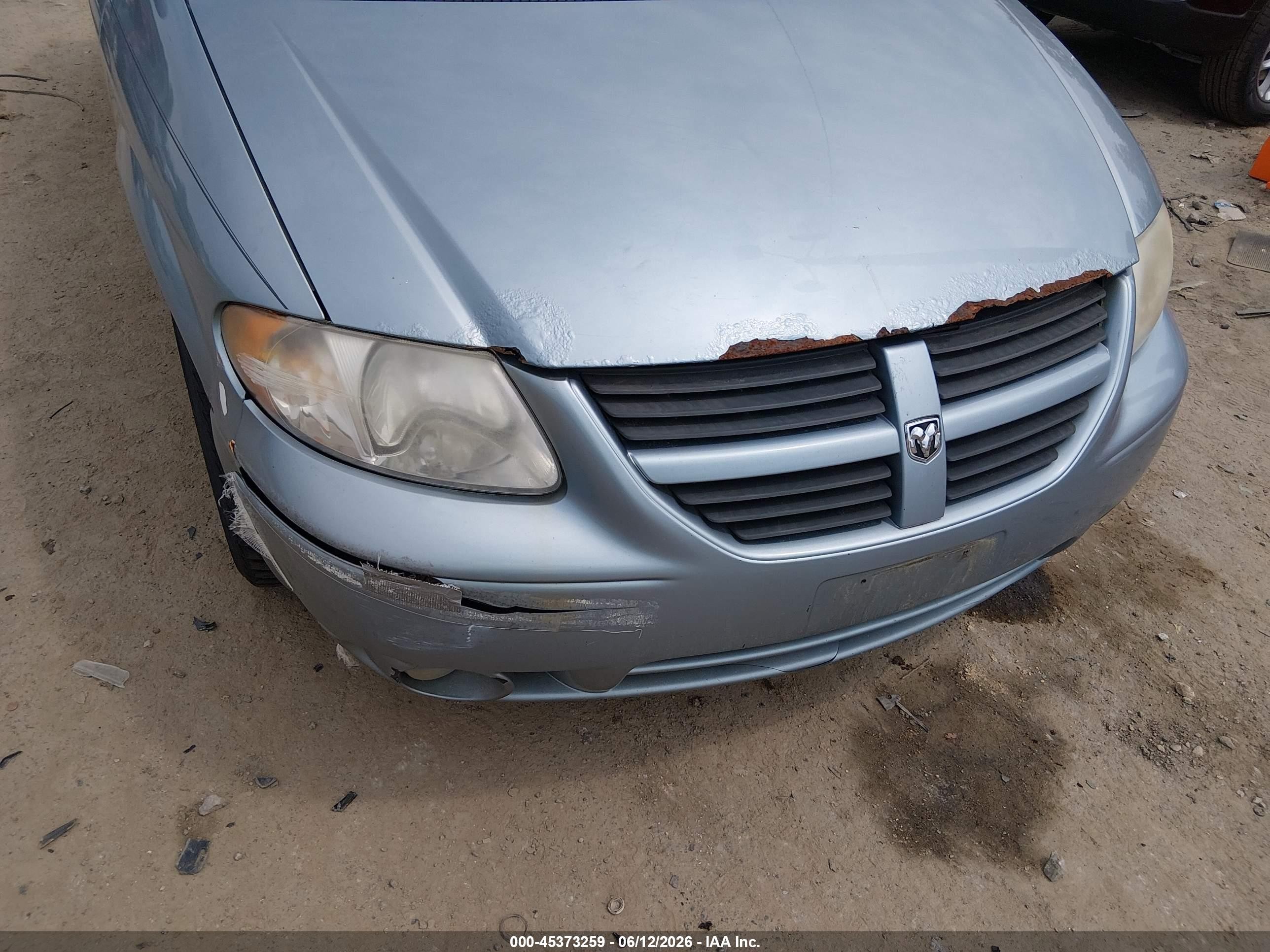 2006 Dodge Grand Caravan Sxt Blue vin: 2D4GP44L46R804339