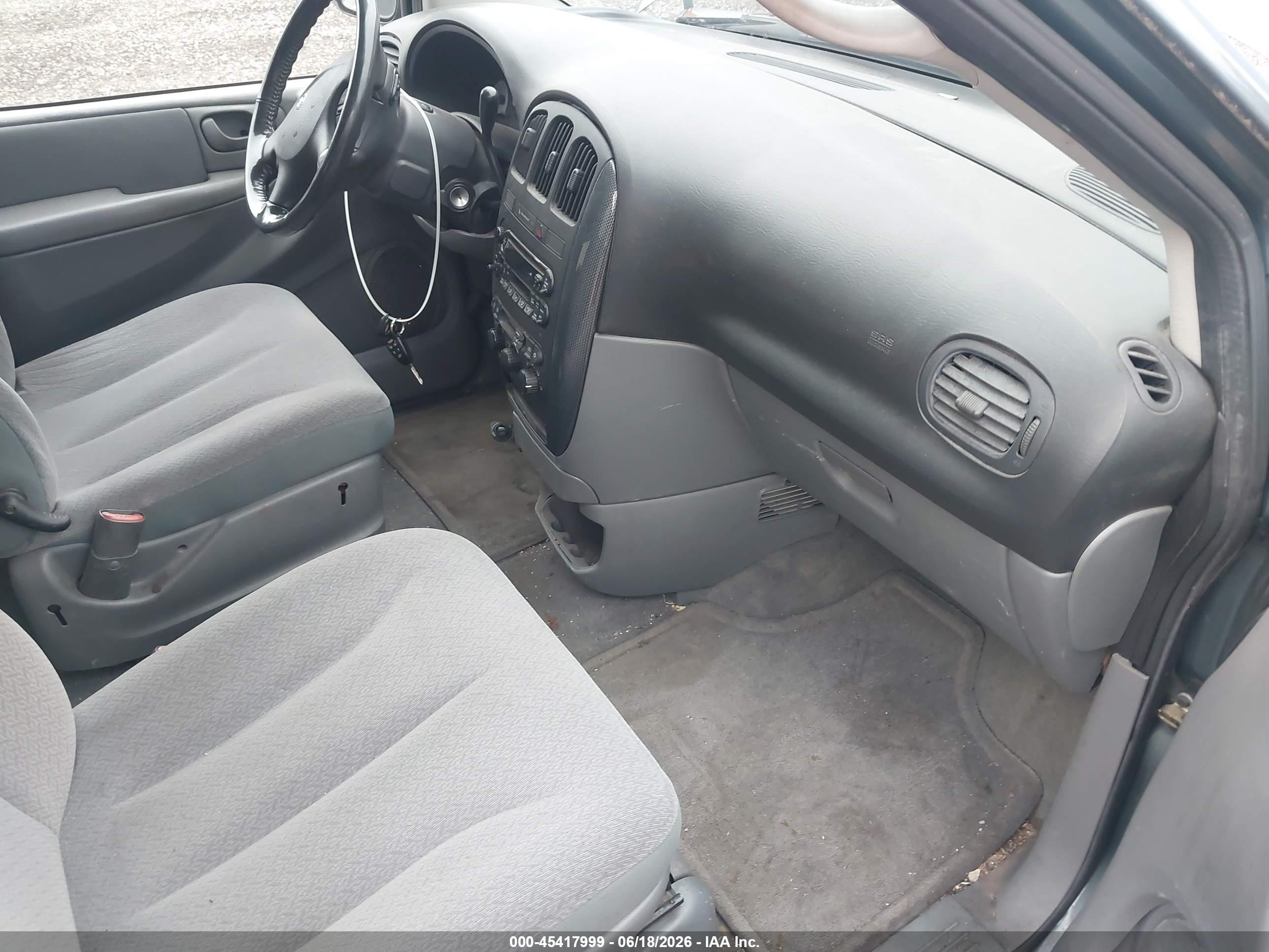 2006 Dodge Grand Caravan Sxt Green vin: 2D4GP44L46R854335
