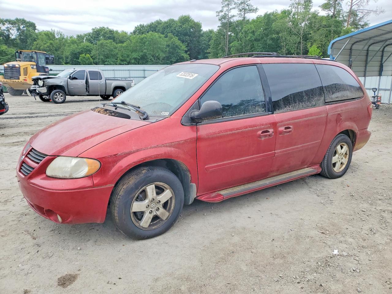 2007 Dodge Grand Caravan Sxt Красный vin: 2D4GP44L47R132025