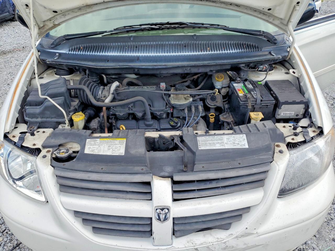 2007 Dodge Grand Caravan Sxt Белый vin: 2D4GP44L47R270972