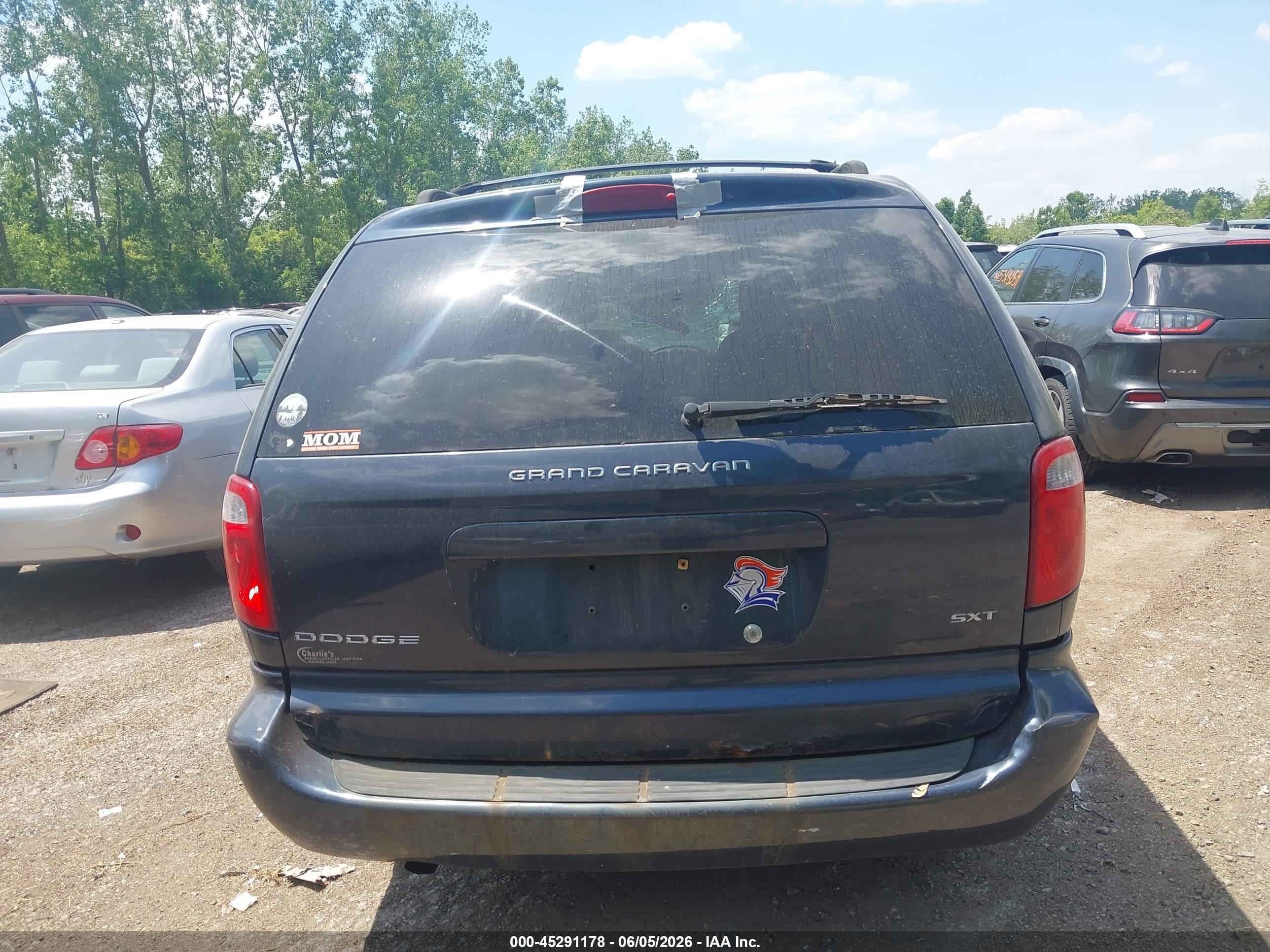 2007 Dodge Grand Caravan Sxt Dark Brown vin: 2D4GP44L47R276724