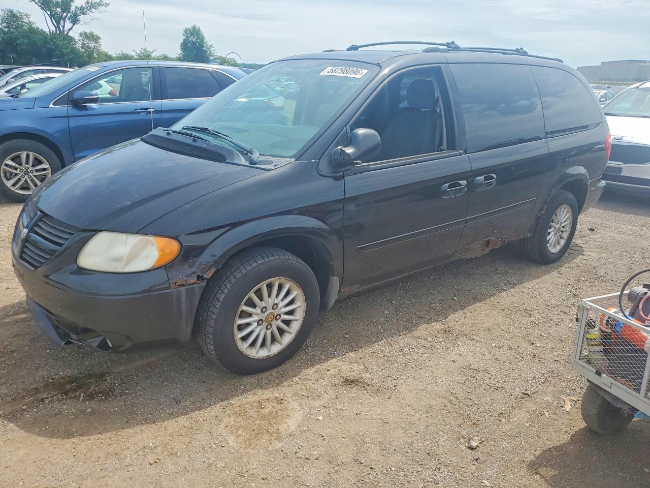 2005 Dodge Grand Caravan Sxt Black vin: 2D4GP44L55R219882