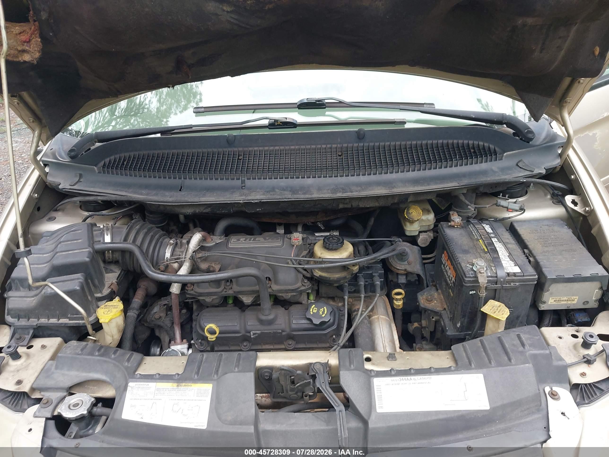 2005 Dodge Grand Caravan Sxt Золотой vin: 2D4GP44L55R484804