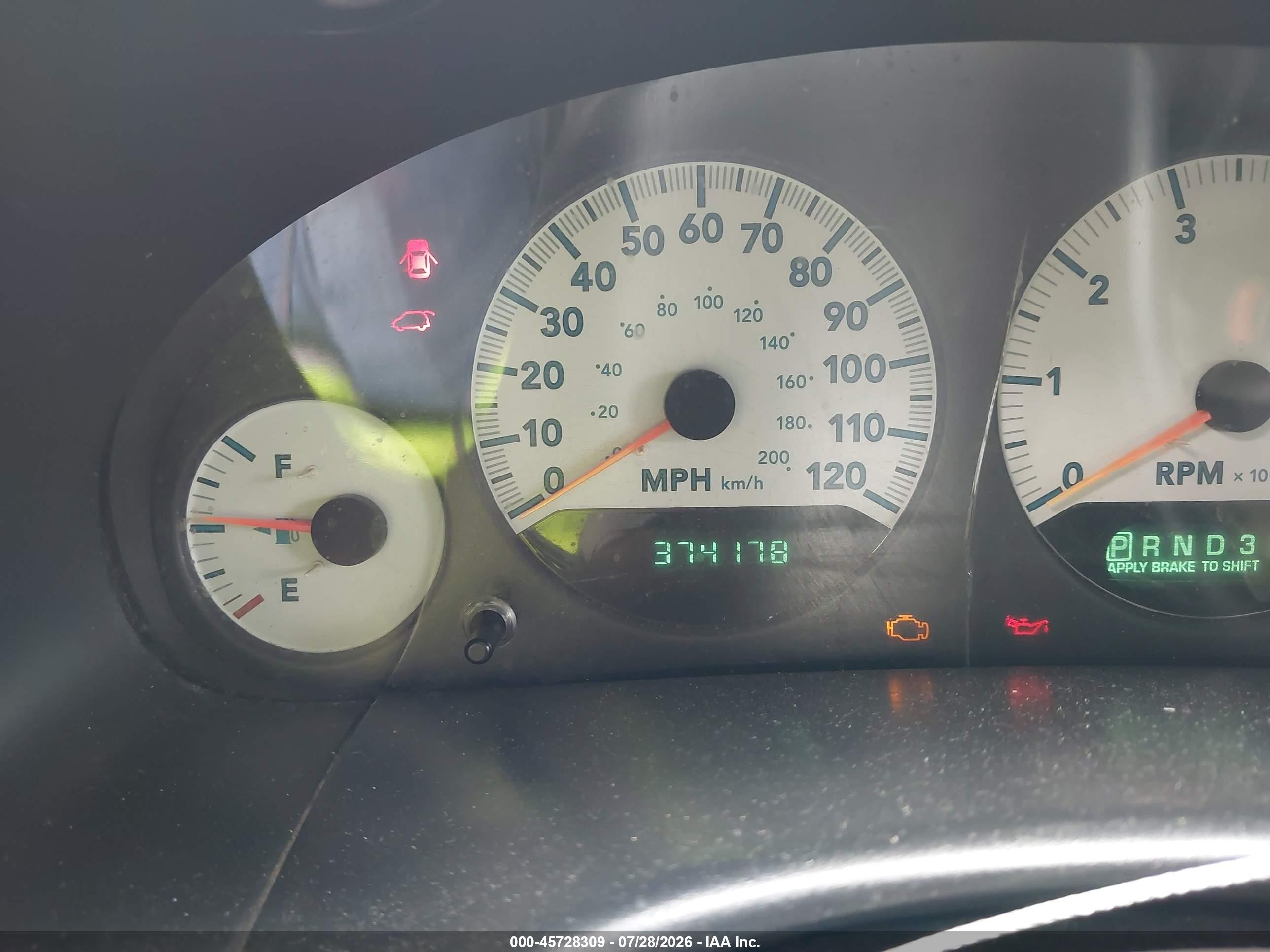 2005 Dodge Grand Caravan Sxt Золотой vin: 2D4GP44L55R484804
