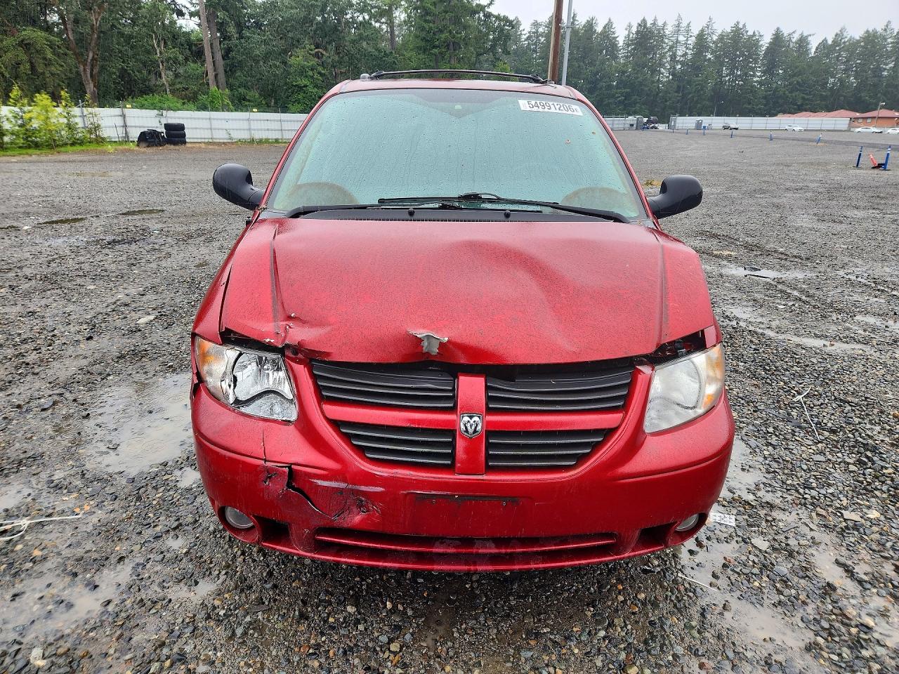 2006 Dodge Grand Caravan Sxt Red vin: 2D4GP44L56R627770