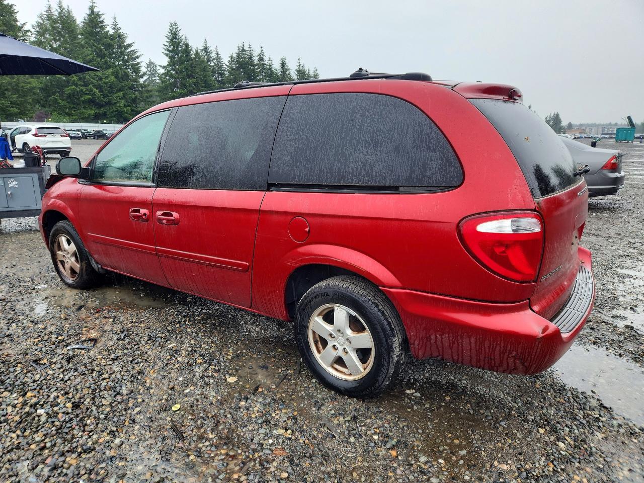 2006 Dodge Grand Caravan Sxt Red vin: 2D4GP44L56R627770