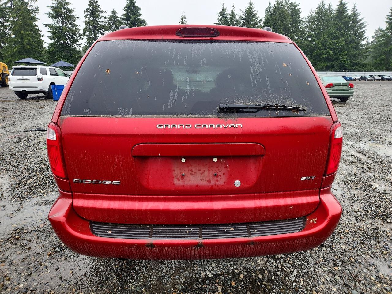 2006 Dodge Grand Caravan Sxt Red vin: 2D4GP44L56R627770