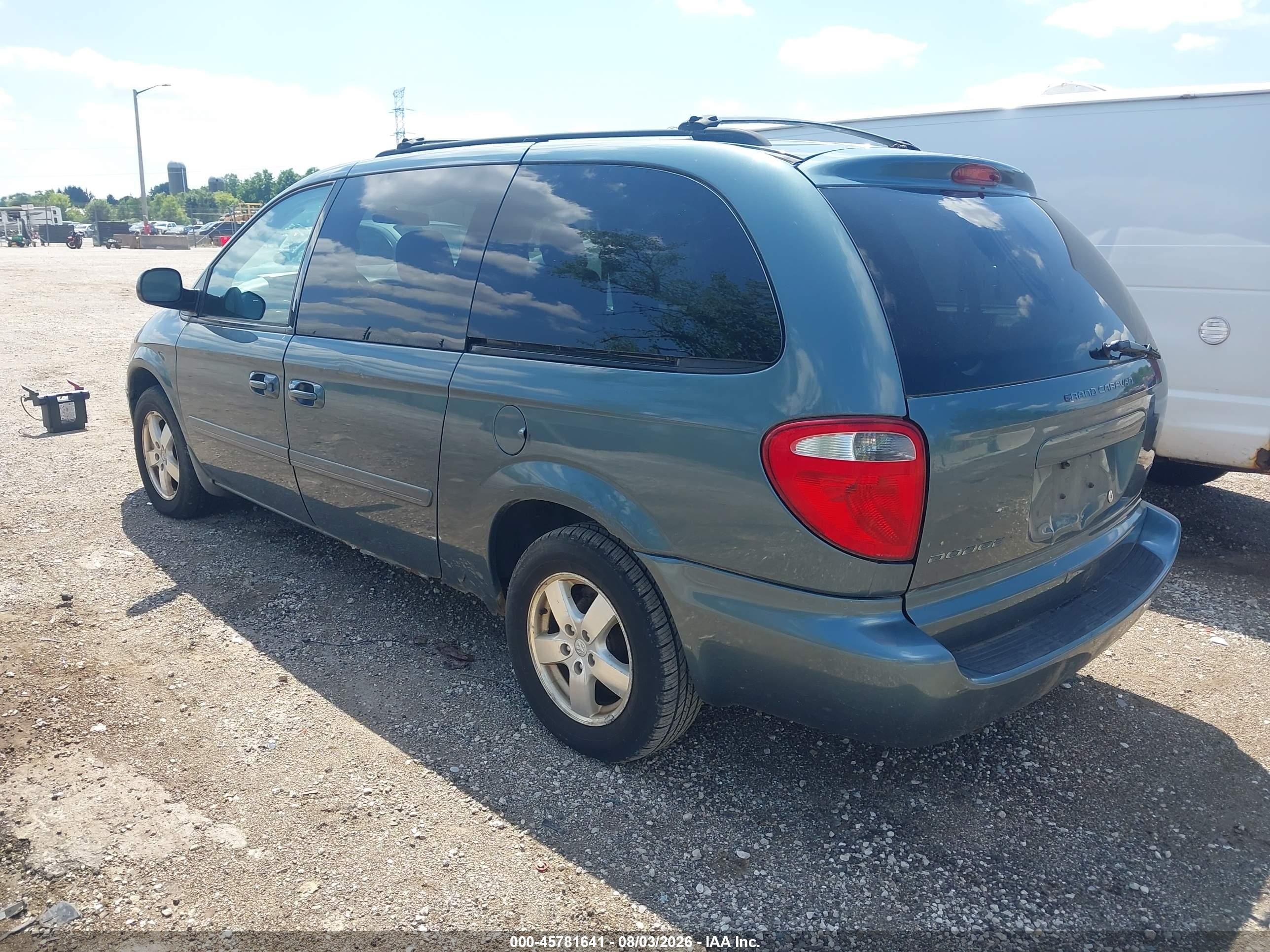 2006 Dodge Grand Caravan Sxt Синий vin: 2D4GP44L56R810795