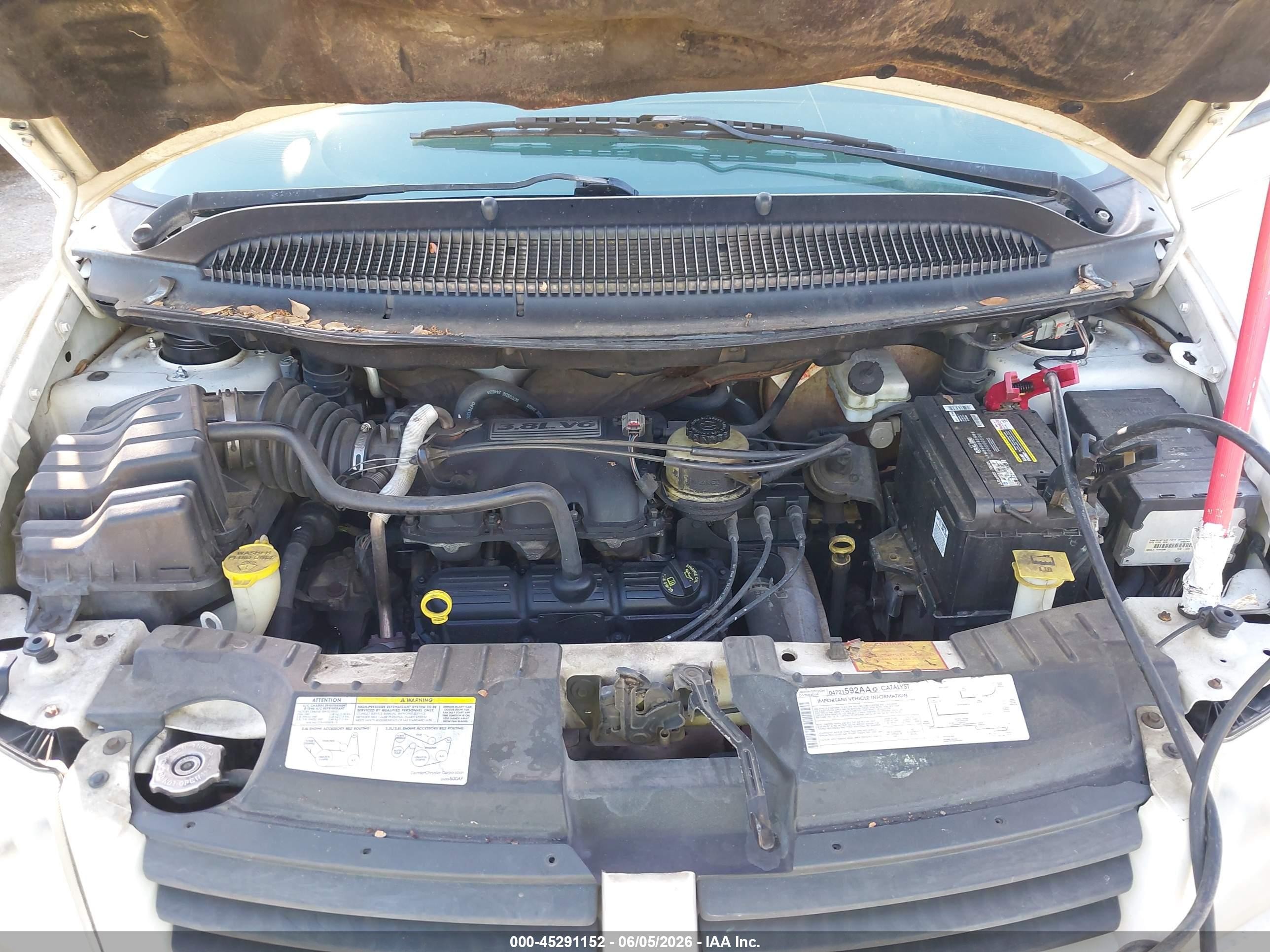 2006 Dodge Grand Caravan Sxt Белый vin: 2D4GP44L56R879843