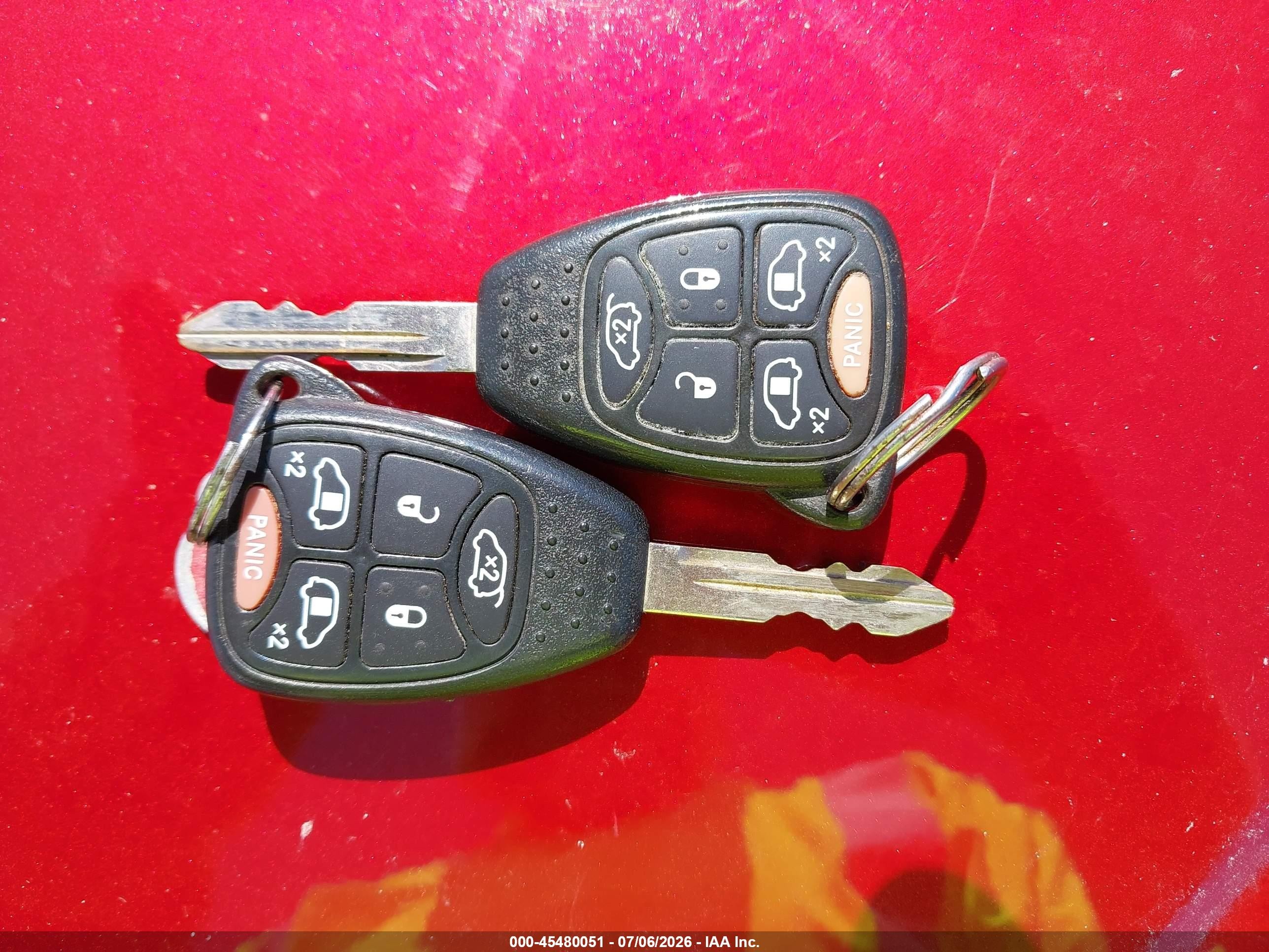 2007 Dodge Grand Caravan Sxt Red vin: 2D4GP44L57R181637