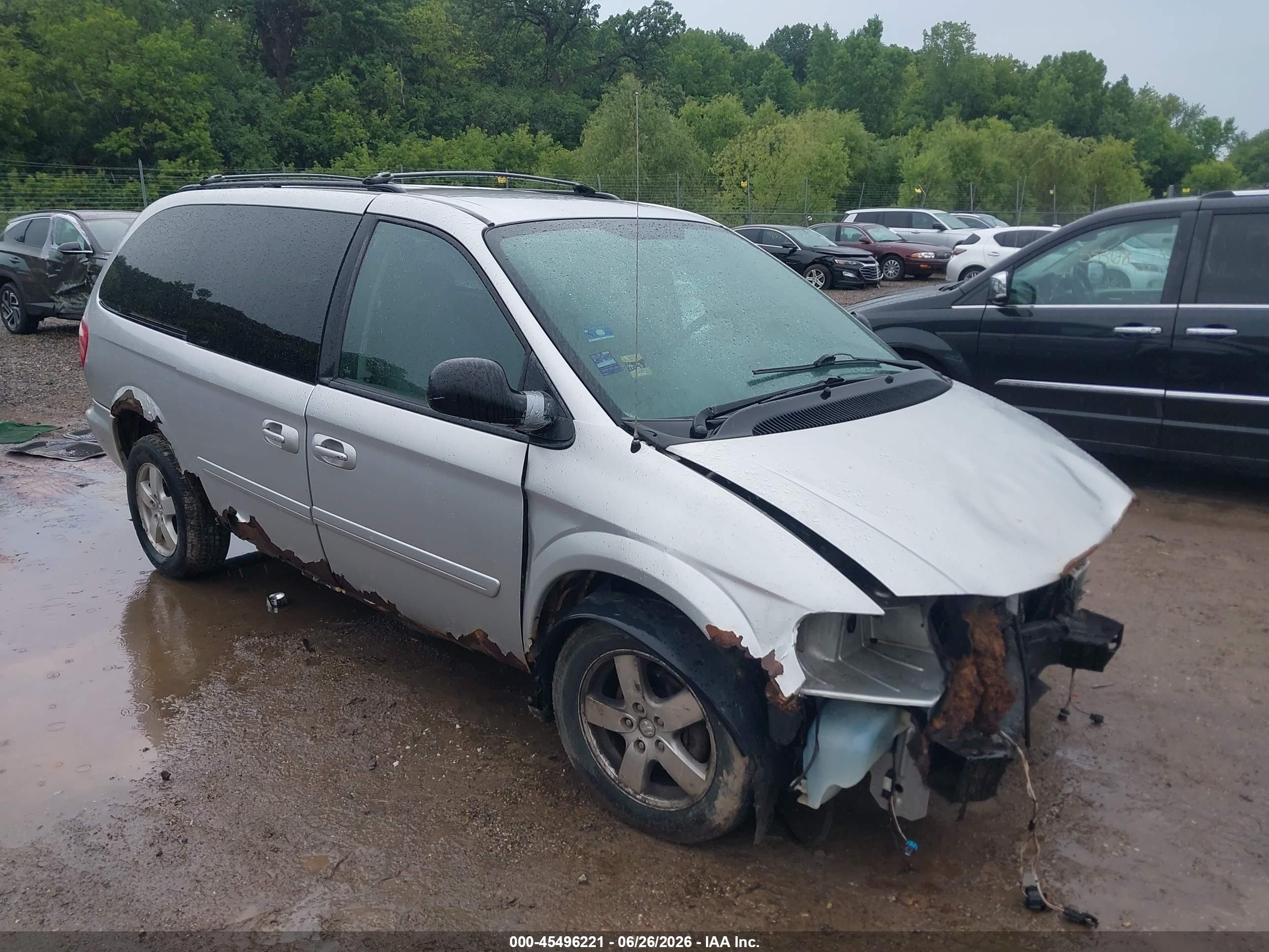 2006 Dodge Grand Caravan Sxt Silver vin: 2D4GP44L66R788855