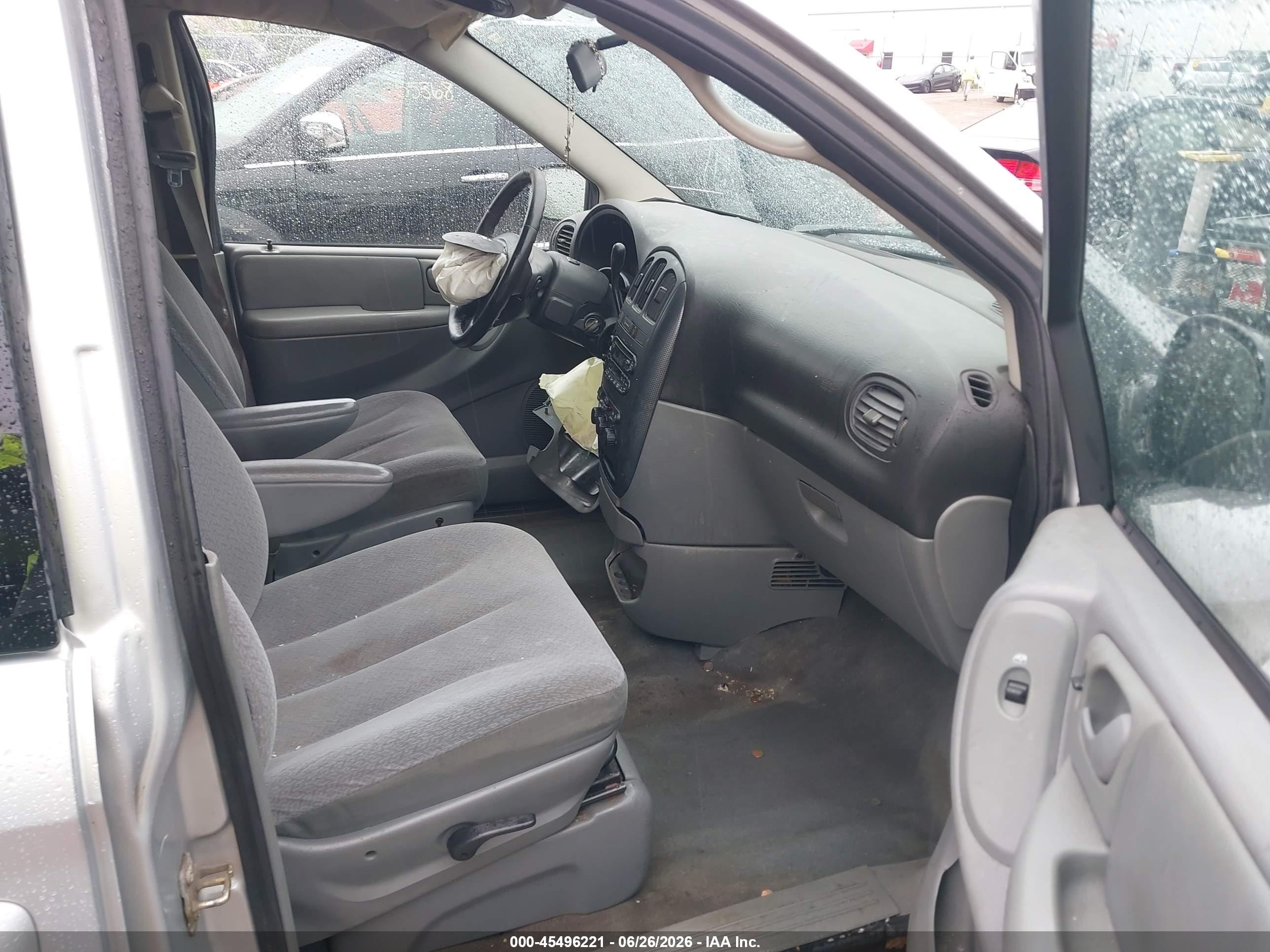 2006 Dodge Grand Caravan Sxt Silver vin: 2D4GP44L66R788855