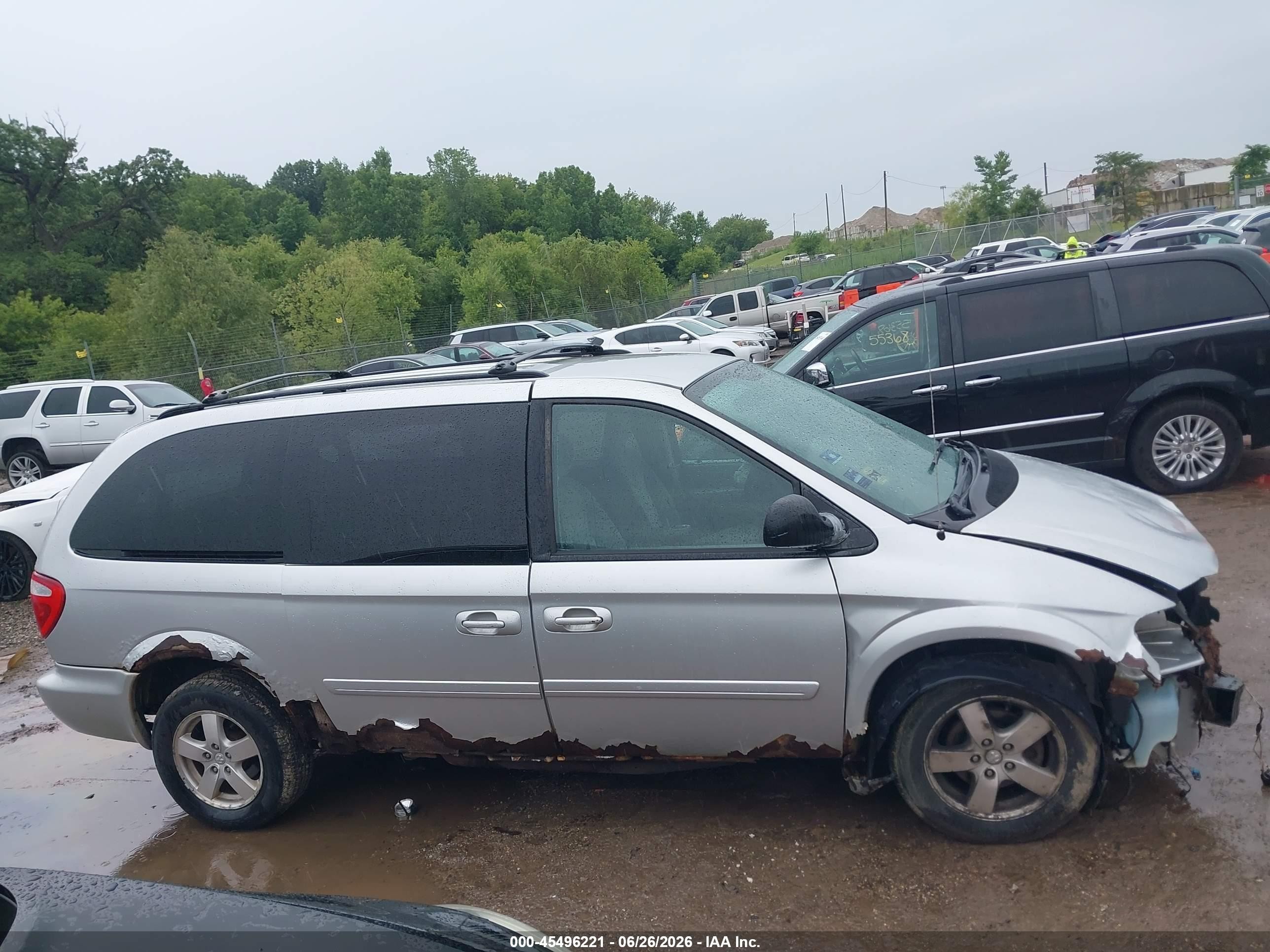 2006 Dodge Grand Caravan Sxt Silver vin: 2D4GP44L66R788855