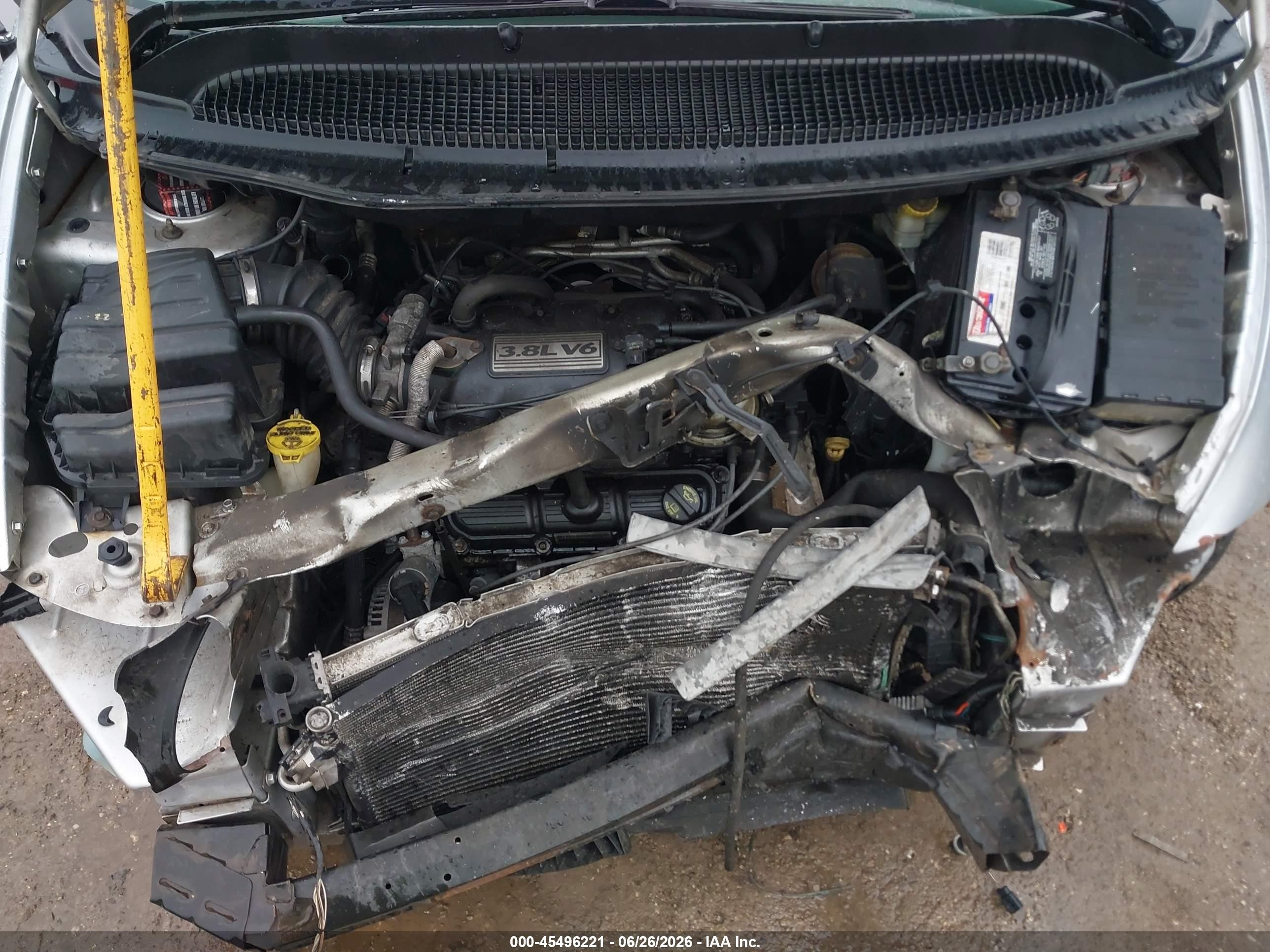 2006 Dodge Grand Caravan Sxt Silver vin: 2D4GP44L66R788855
